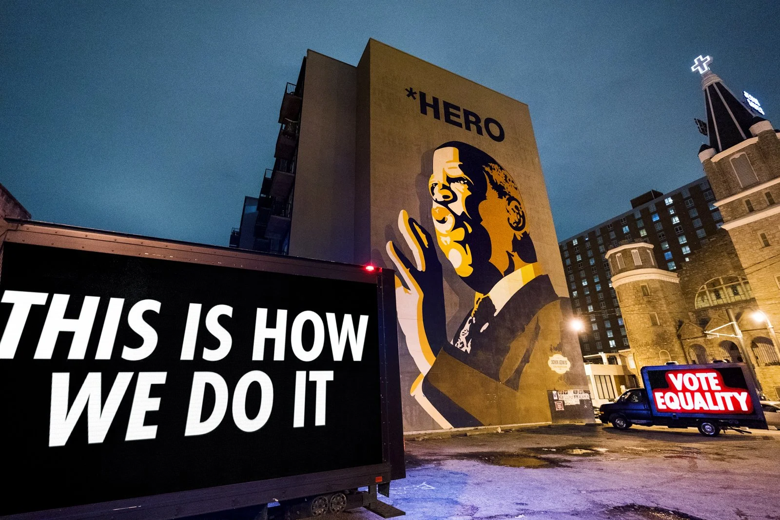 YOU VOTE
© 2020 Jenny Holzer, ARS
Photo: Justin Kase Conder