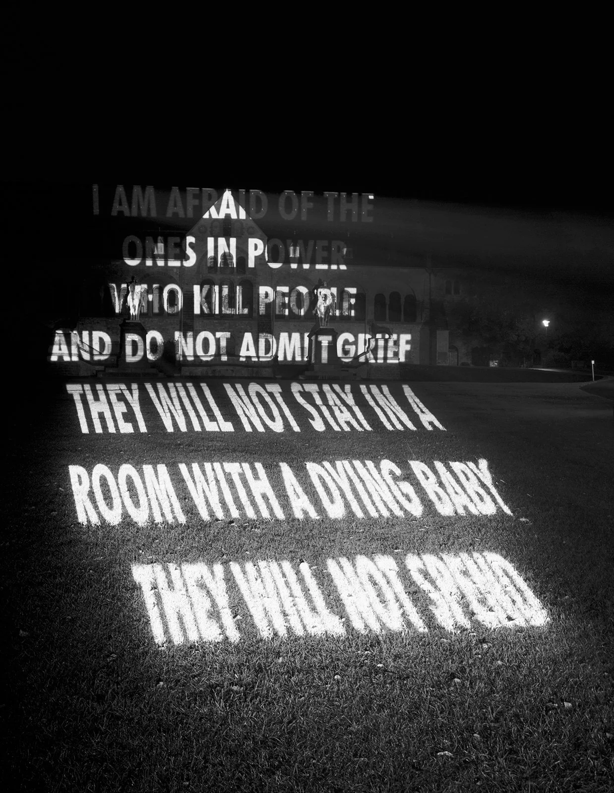 Site: Kaiserpfalz, Goslar, Germany
October 18–19, 2002
Text: Mother and Child, 1990
Projection: FX Productions; Charles Passarelli
Photo: Attilio Maranzano