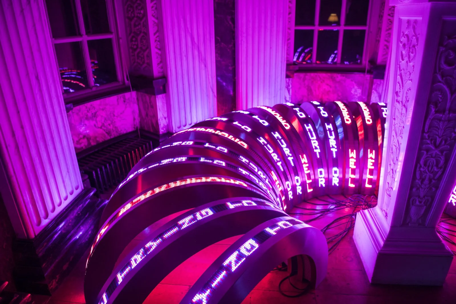 For Blenheim, 2017
Installation: SOFTER: Jenny Holzer at Blenheim Palace, Blenheim Palace, Woodstock, England, 2017
September 29–December 31, 2017
Text: Interviews with current and former members of the British military, © 2017 by the Not Forgotten A
