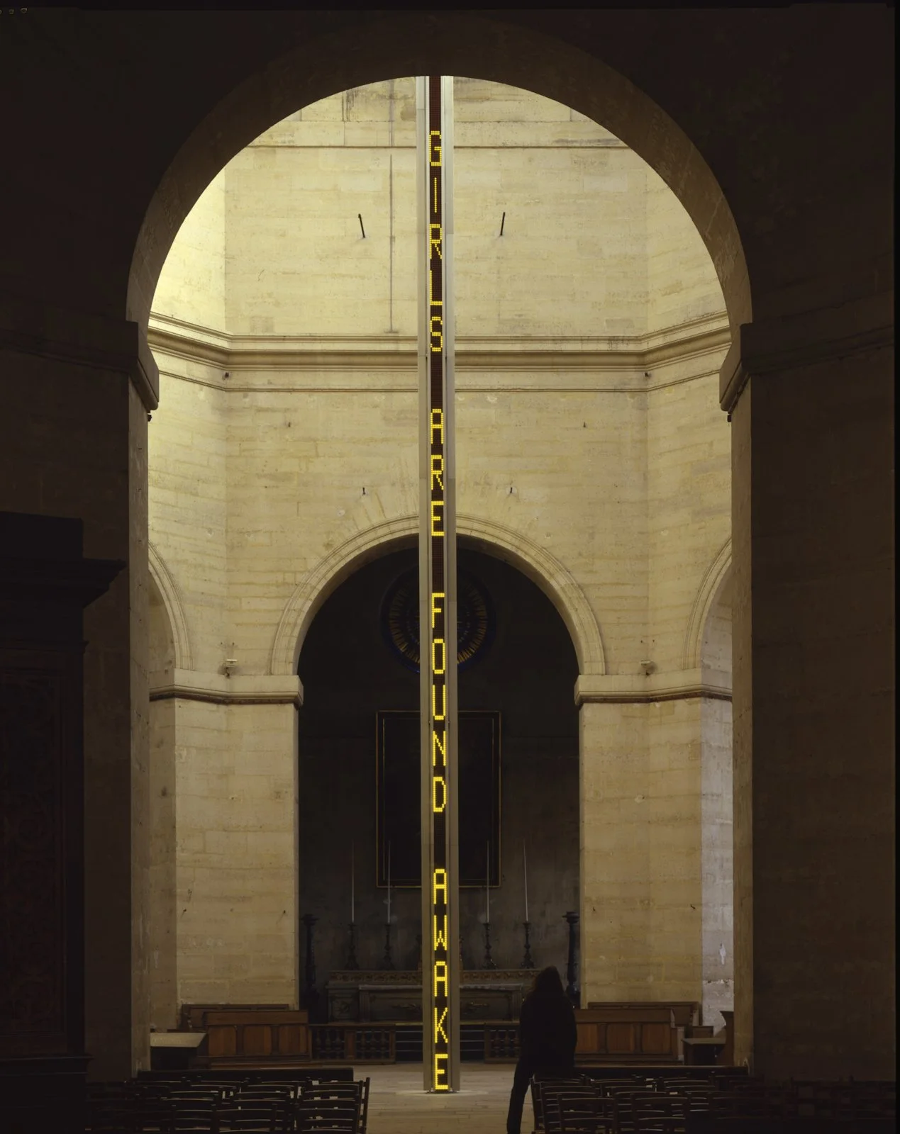 Site: Chapelle Saint-Louis de la Salpêtrière, Paris
September 20–November 4, 2001
Text: Oh, 2001
Photo: Attilio Maranzano