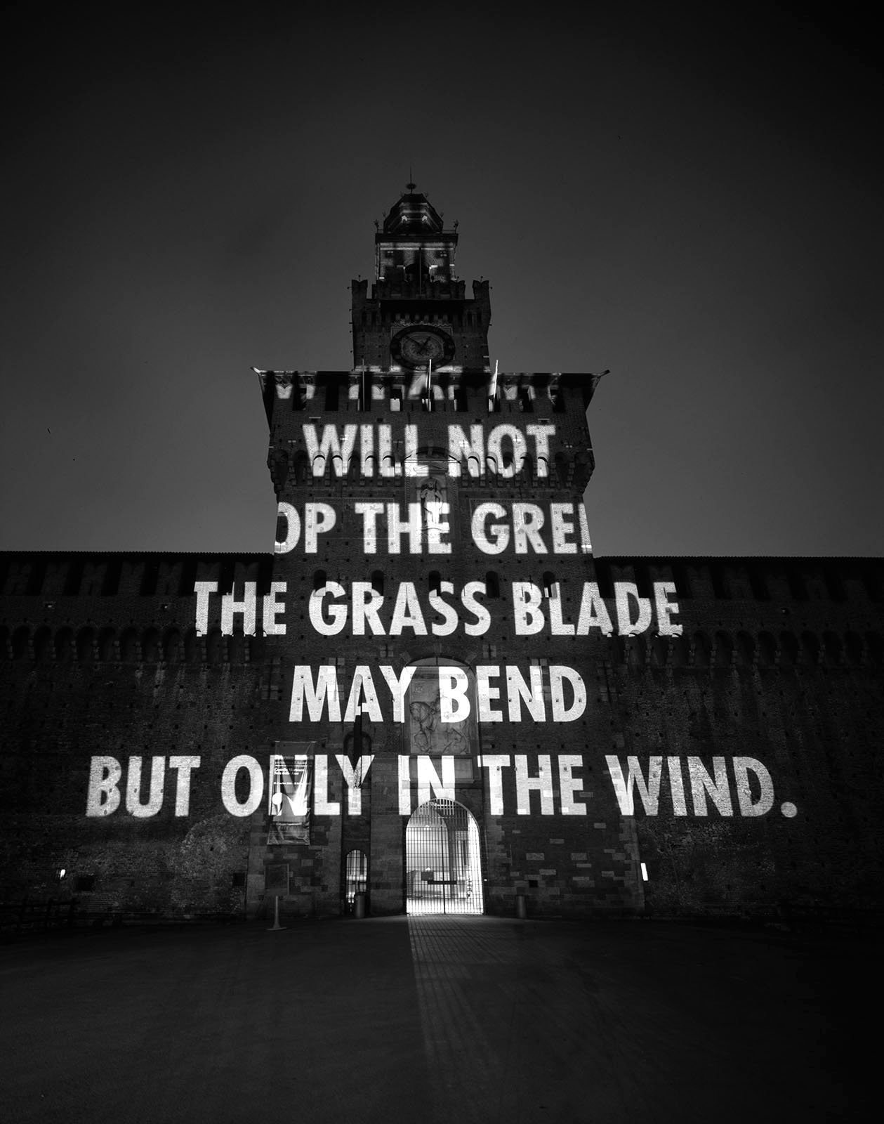 Site: Castello Sforzesco, Milan, Italy
March 30, 2007
Text: “Parting with a View” from View with a Grain of Sand by Wisława Szymborska, copyright © 1993 by the author. English translation by Stanisław Barańczak and Clare Cavanagh, copyright © 1995 by
