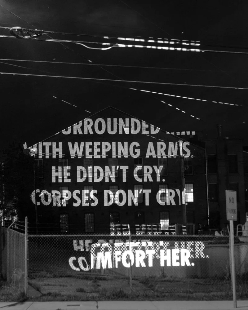 Site: Massachusetts Museum of Contemporary Art (Mass MoCA), North Adams, USA
May 27 – June 25, 2017
Text: “Weeping Arms” from Building the Barricade by Anna Świrszczyńska,
English translation by Piotr Florczyk, © 2016 by the translator. Used with
per