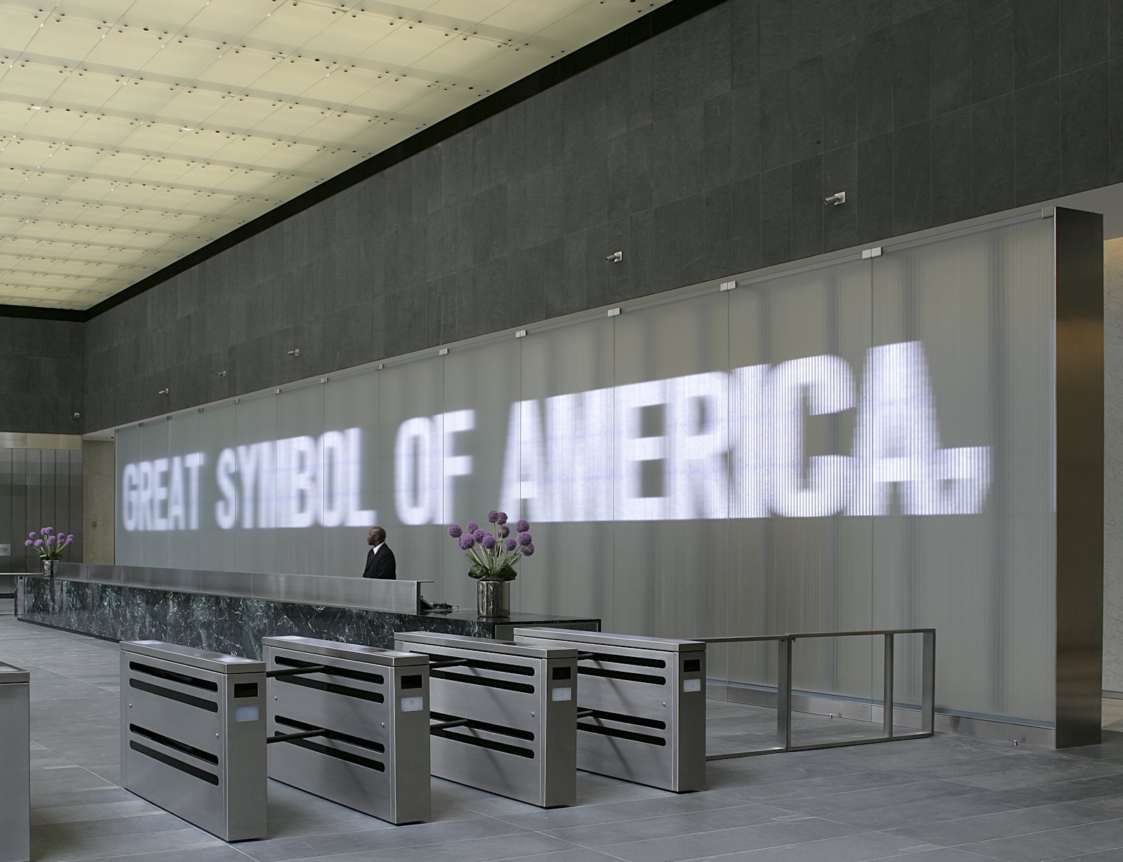 Site: 7 World Trade Center, New York
March 6, 2006–
Text: “The World Trade Center” by David Lehman, © 1993 by the author, from Poems of New York, 2002. Used with permission of the author.
Photo: Andreas Keller