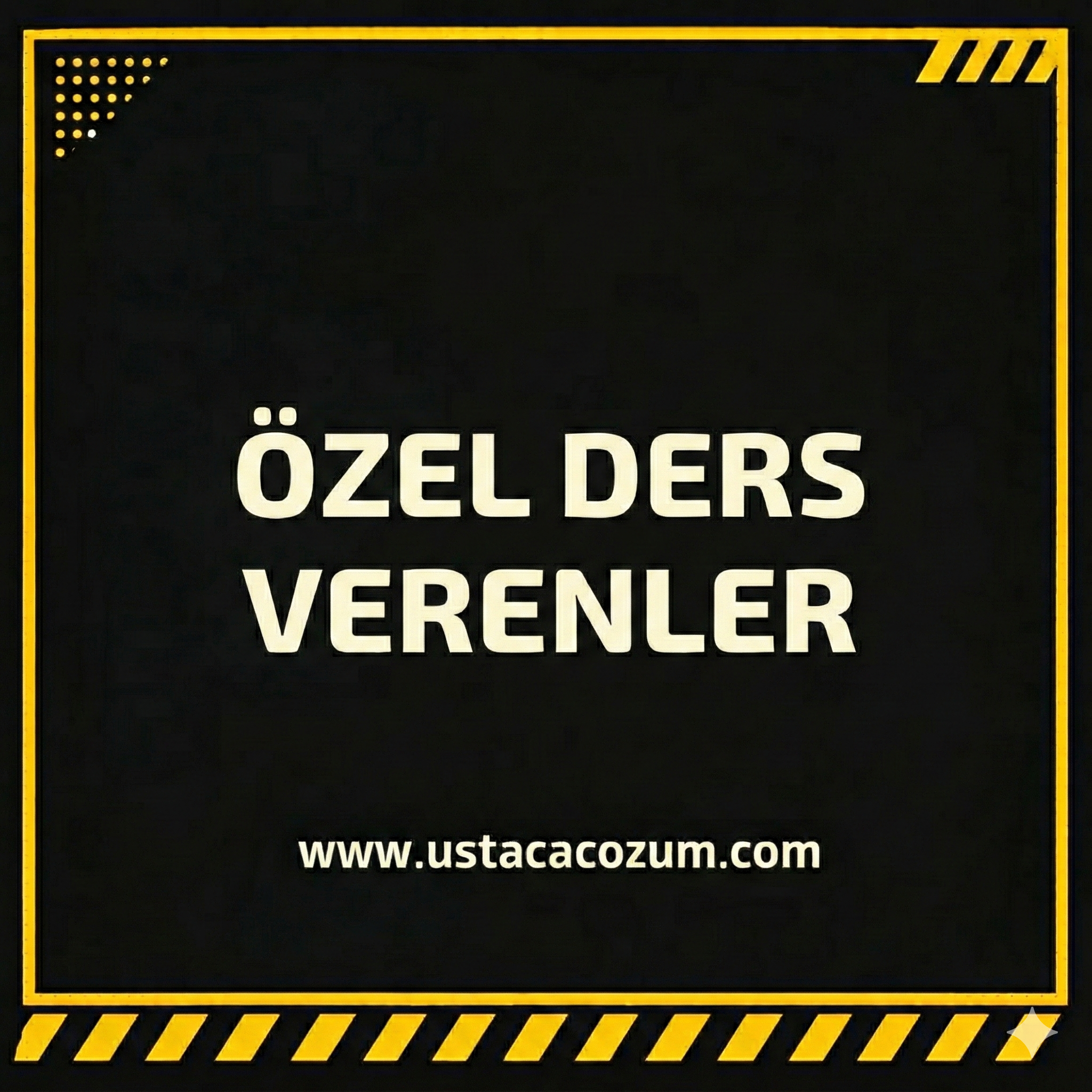 1. Örnek Özel Ders İlanı (Nasıl Görünecek?)