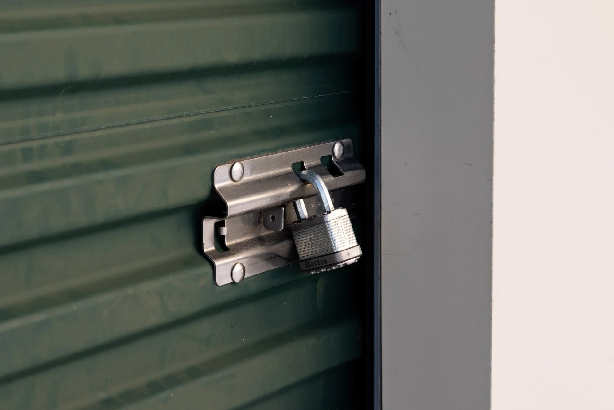 Unheated storage unit locked by the customer at Available Storage secure facility in South End of Sudbury Ontario