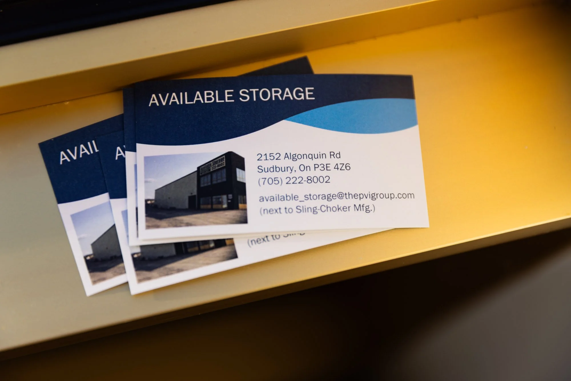 Available Storage business card
