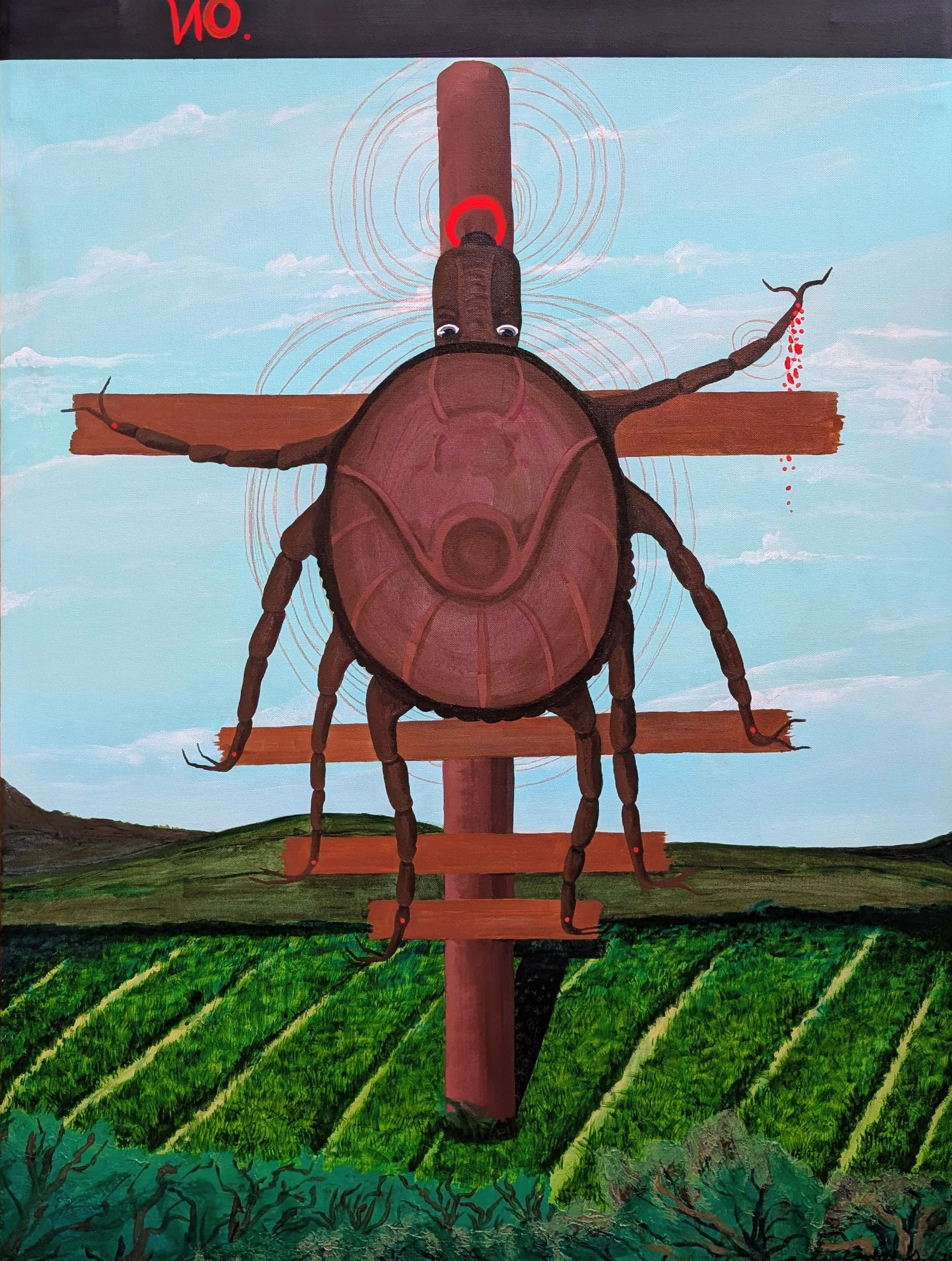 "The Tick" 2026 - Acrylic on canvas - 30x40