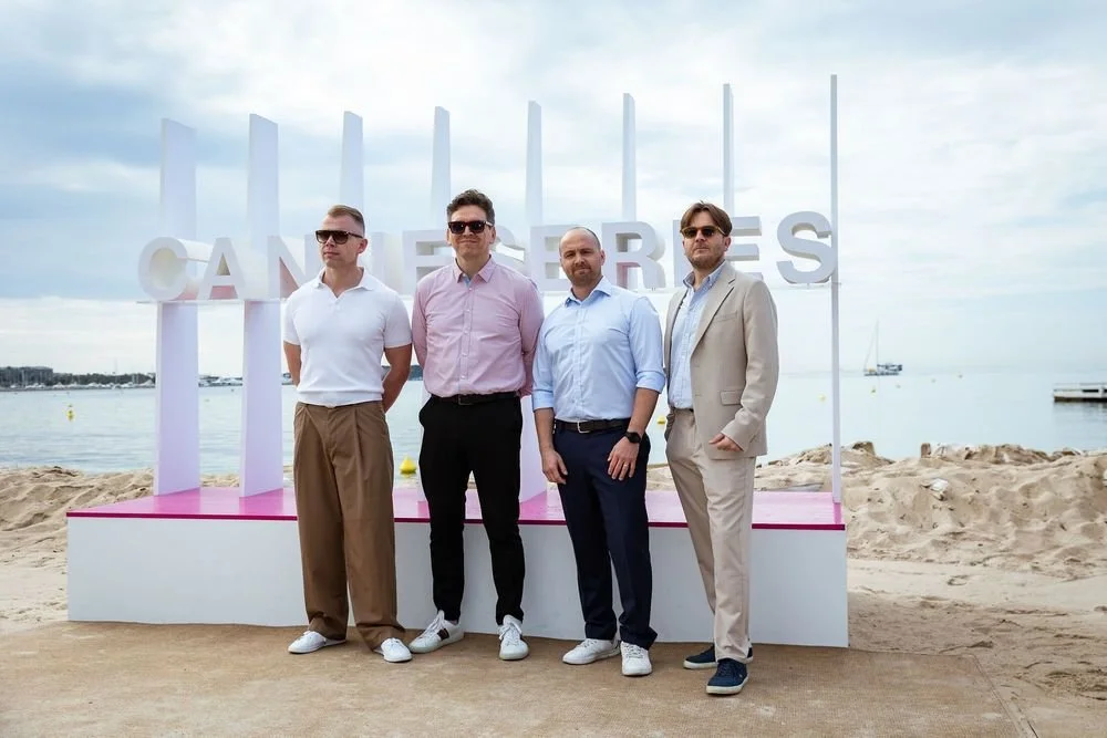With the writers and directors of REYKJAVIK FUSION at the 2025 CanneSeries.