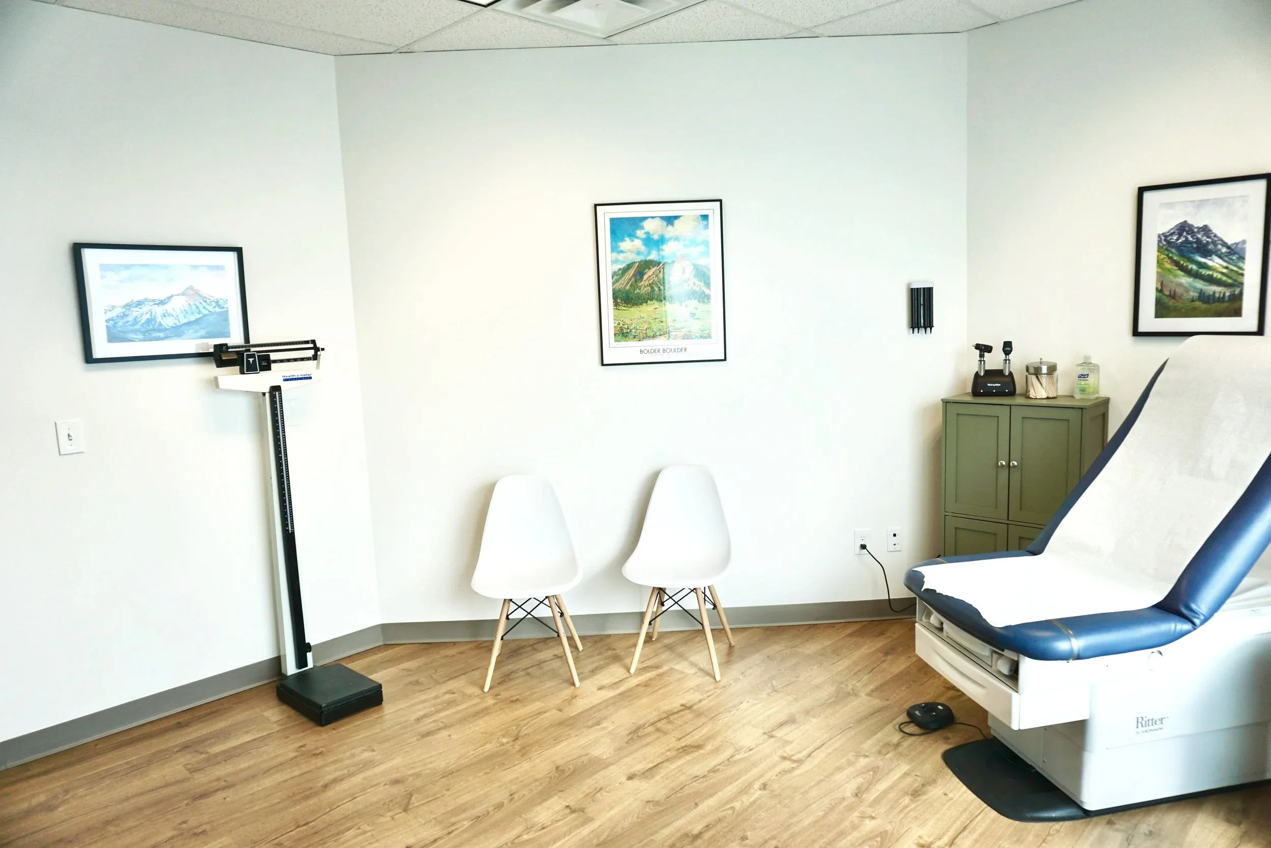Base Camp Health patient treatment room in Boulder, CO