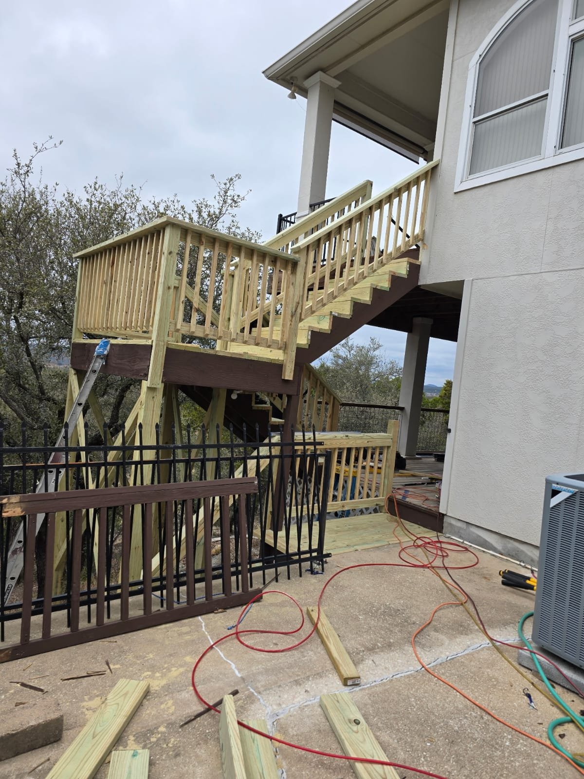 Outdoor Decks and exterior stairs