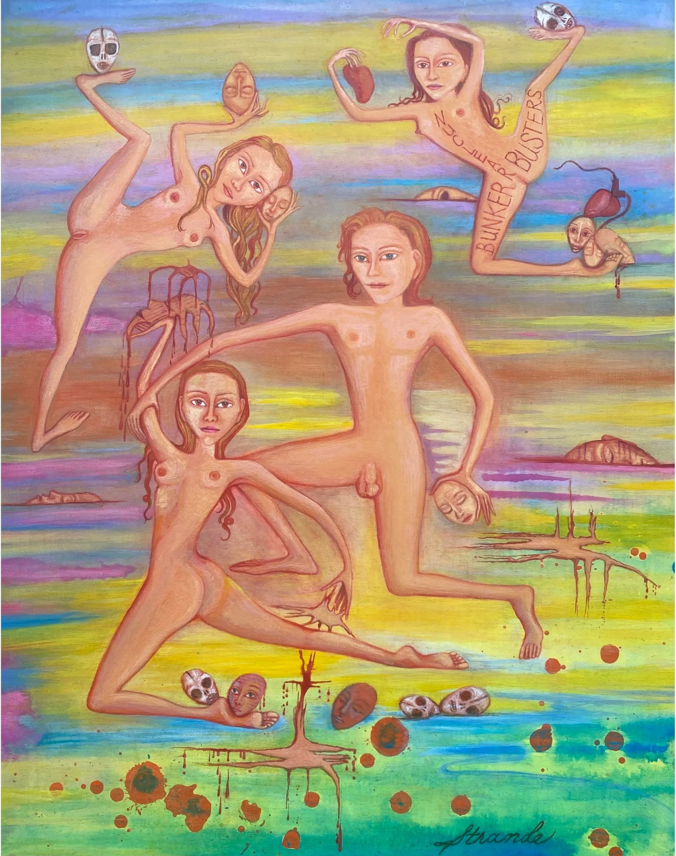  Vinyl Chloride &nbsp;2016-2024, Oil on acrylic on wood panel, 20 x 16 3/4 inches