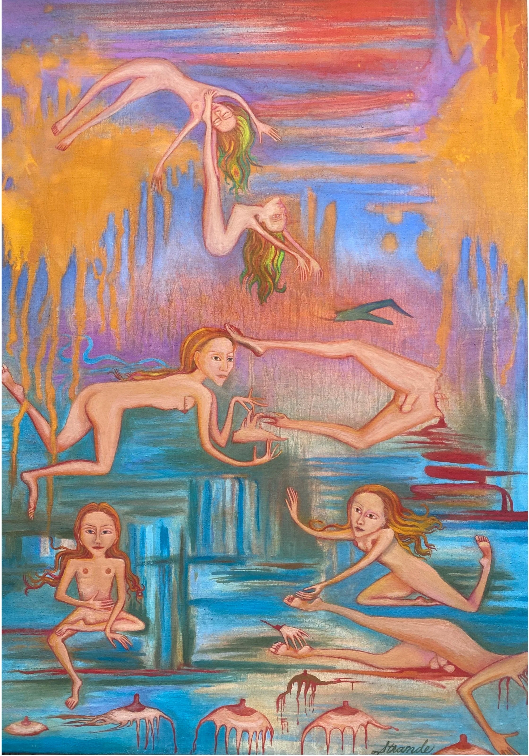  Nuclear Fission &nbsp;2014-2024, Oil on linen, 24 x 17 inches