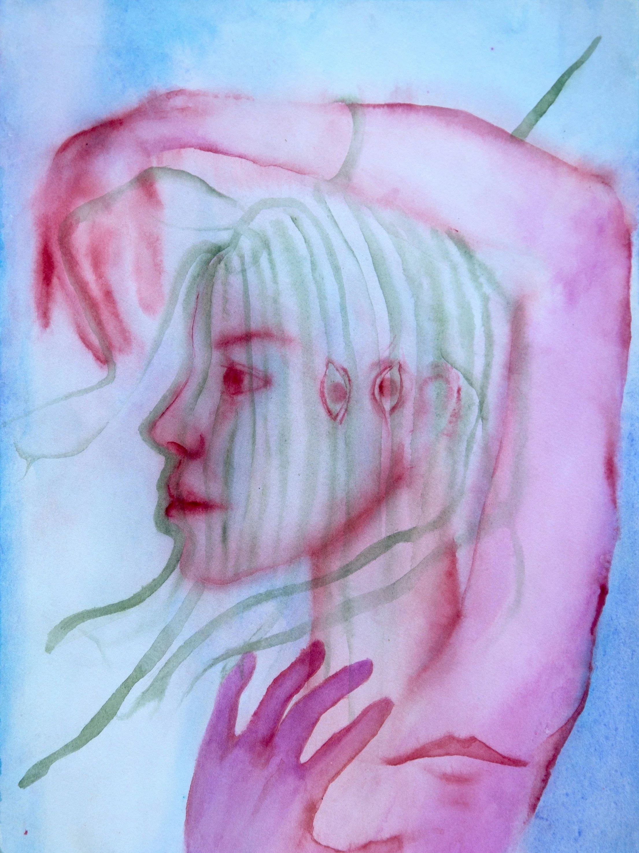  Tattoos &nbsp;1985, Watercolor on 140 lb HP Arches, 10 x 14 inches