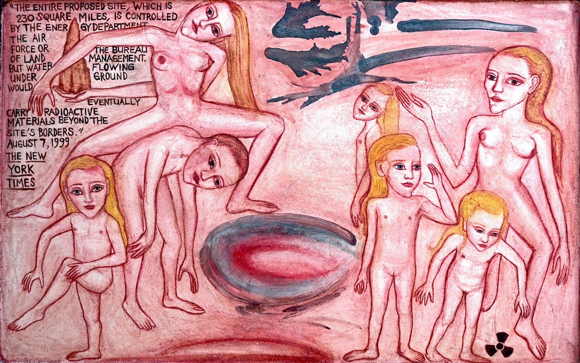  US Bureau of Land Management &nbsp;2000, Fresco onto steel support, 22 x 16 inches