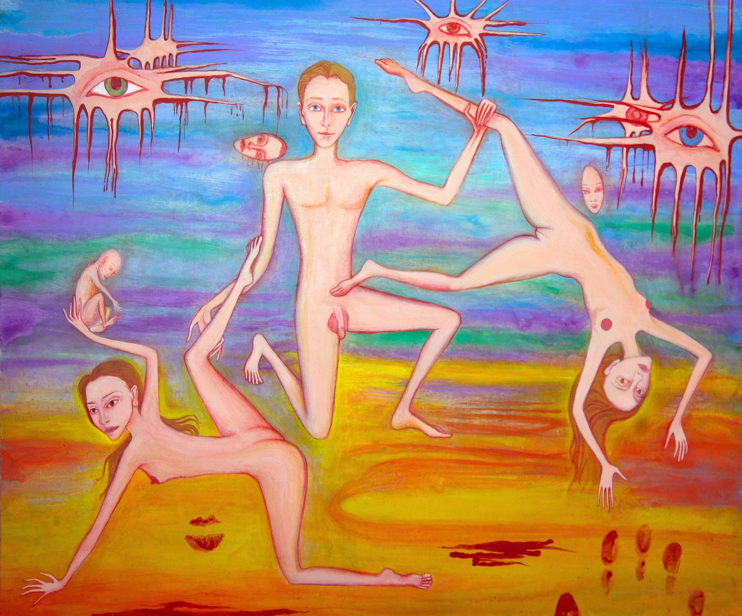  Cartoon Future &nbsp;2020-2021, Acrylic on panel, 16 x 20 inches