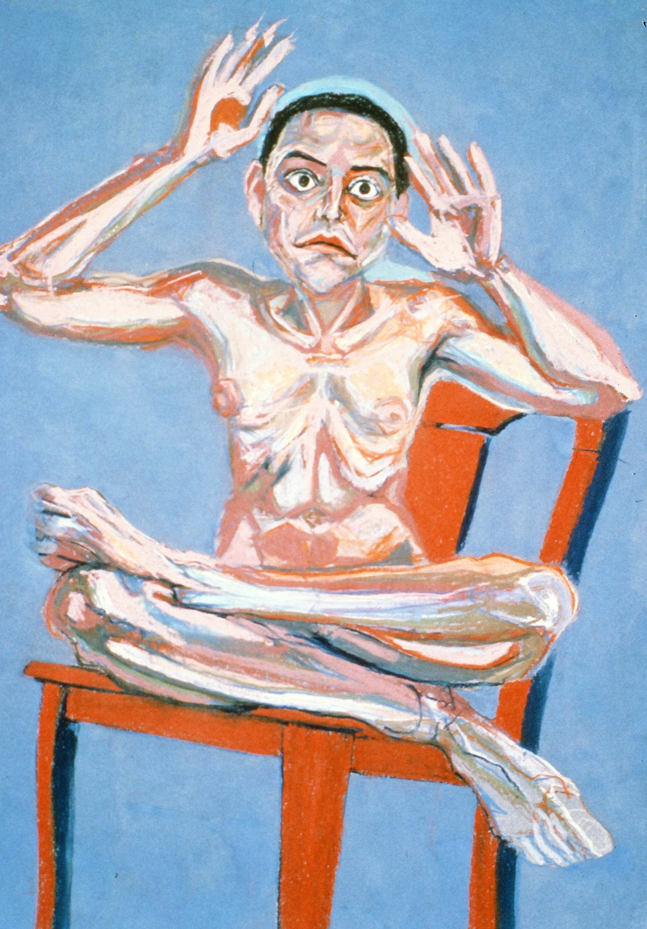  Self Portrait Series #3 &nbsp;
1982, Pastel and gouache on cotton rag, 18 x 22 inches