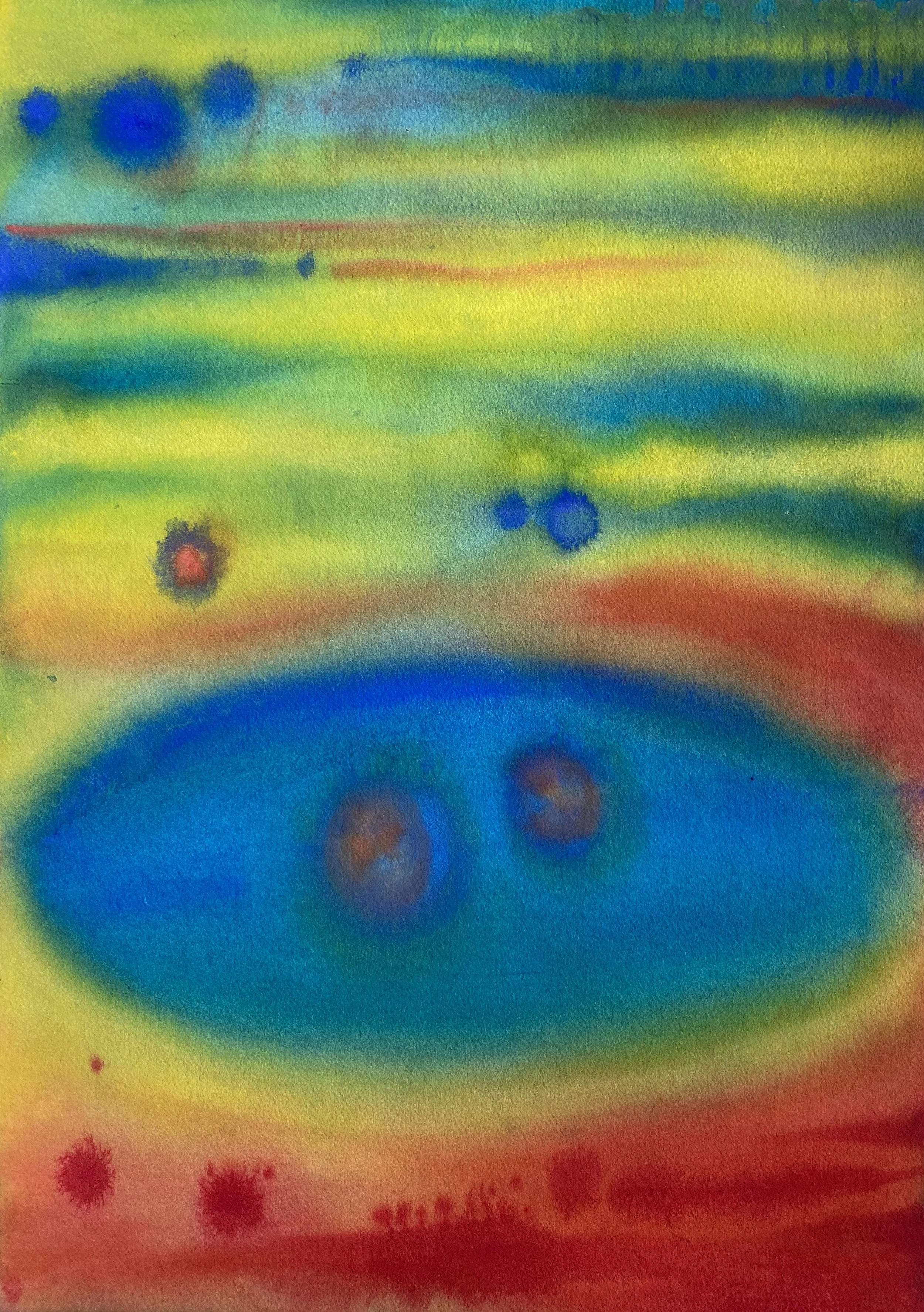  Sunspots &nbsp;2018-2020, Watercolor on 140 lb. CP Arches, 14 x 20 inches