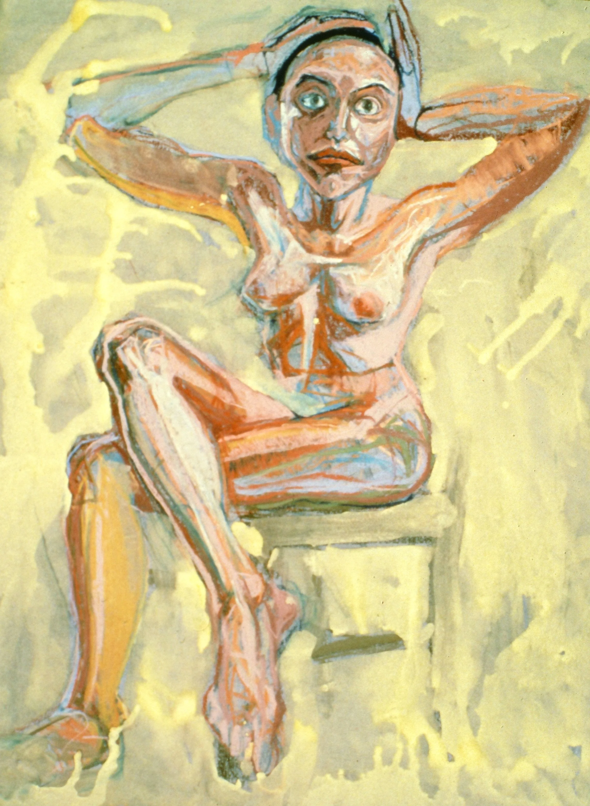  Self Portrait Series #2 &nbsp;
1982, Pastel and gouache on cotton rag, 20 x 22 inches