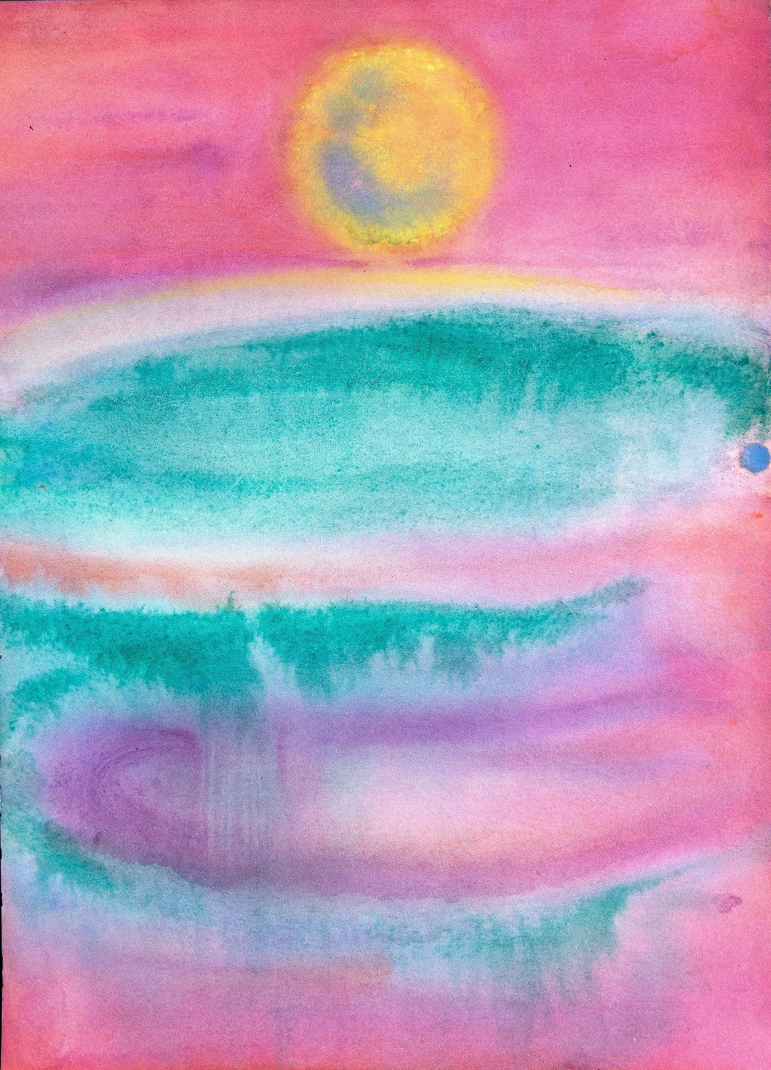  Seascape, St. John's River &nbsp;2013, Transparent watercolor on 140lb. Arches, 10 x 14 inches