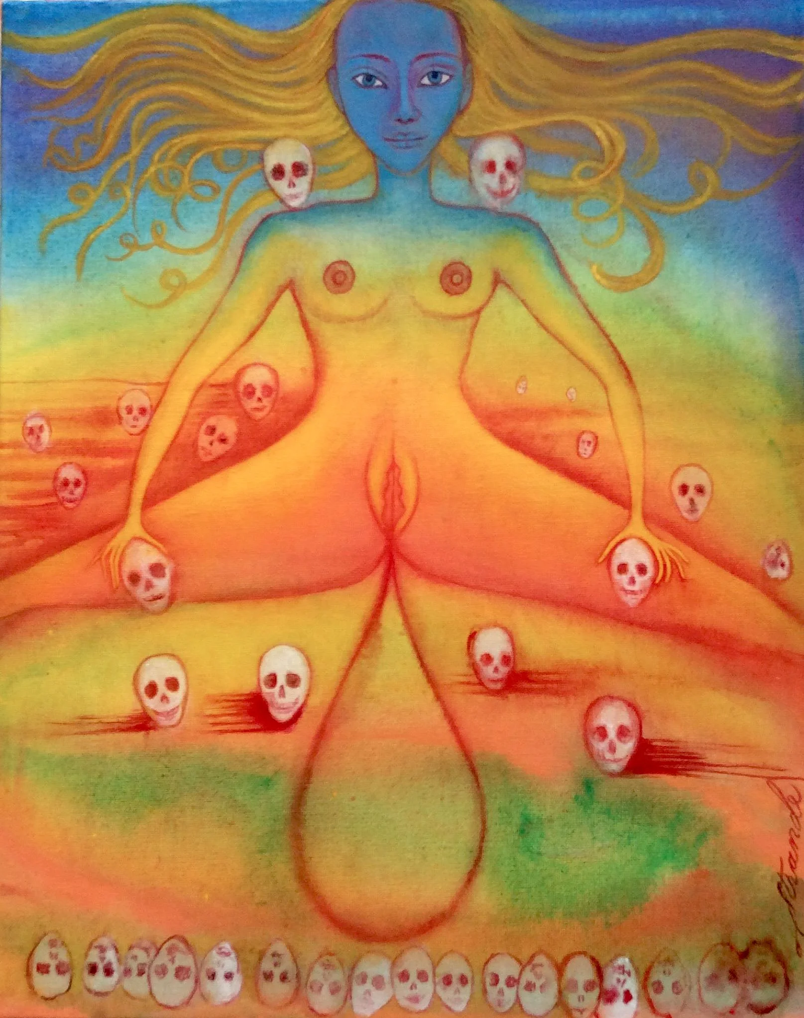  Sunset &nbsp;2017-2018, Acrylic on canvas, 16 x 20 inches