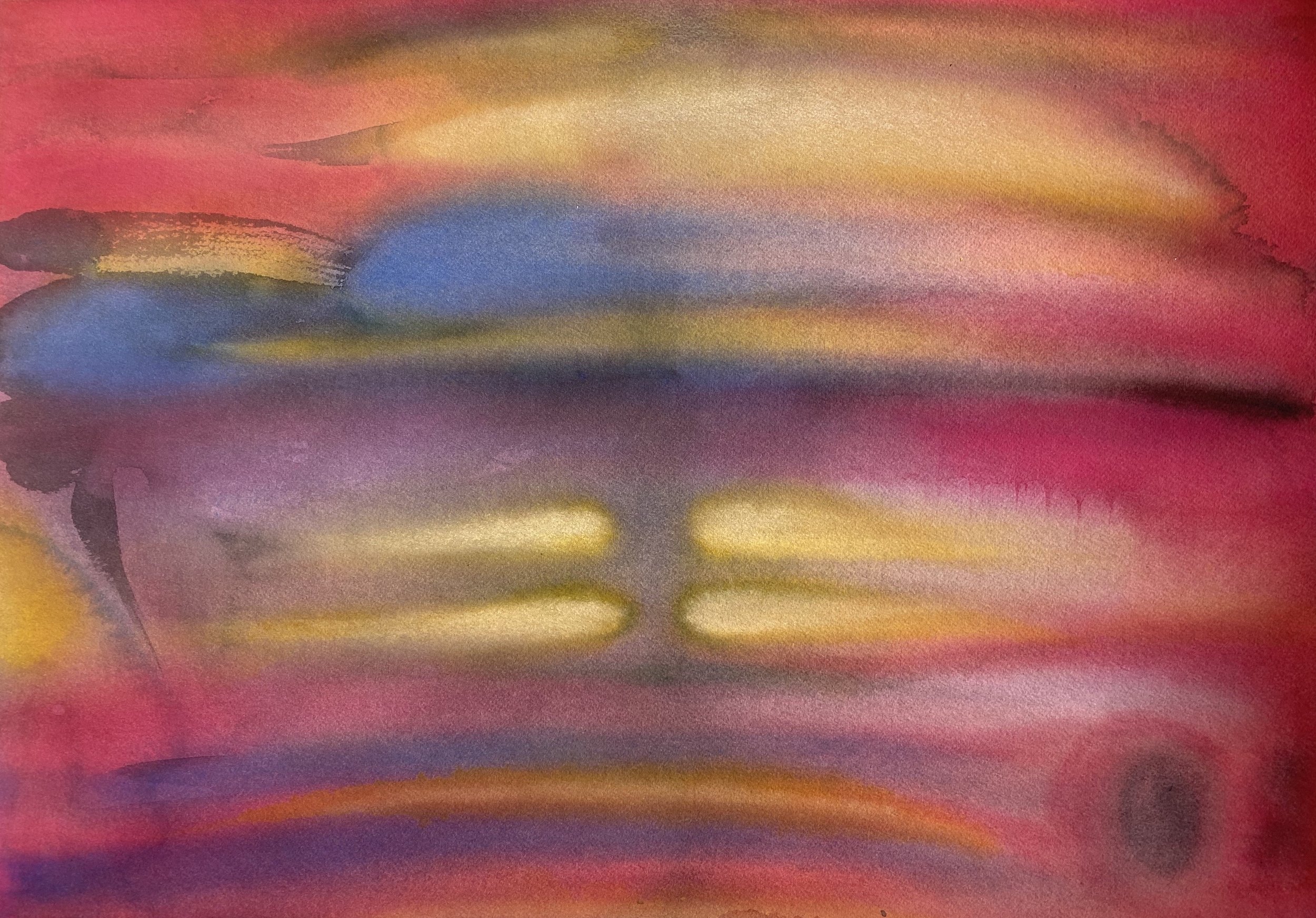  Mountain Sky &nbsp;2012, Watercolor on 140 lb. CP Arches, 20 x 14 inches