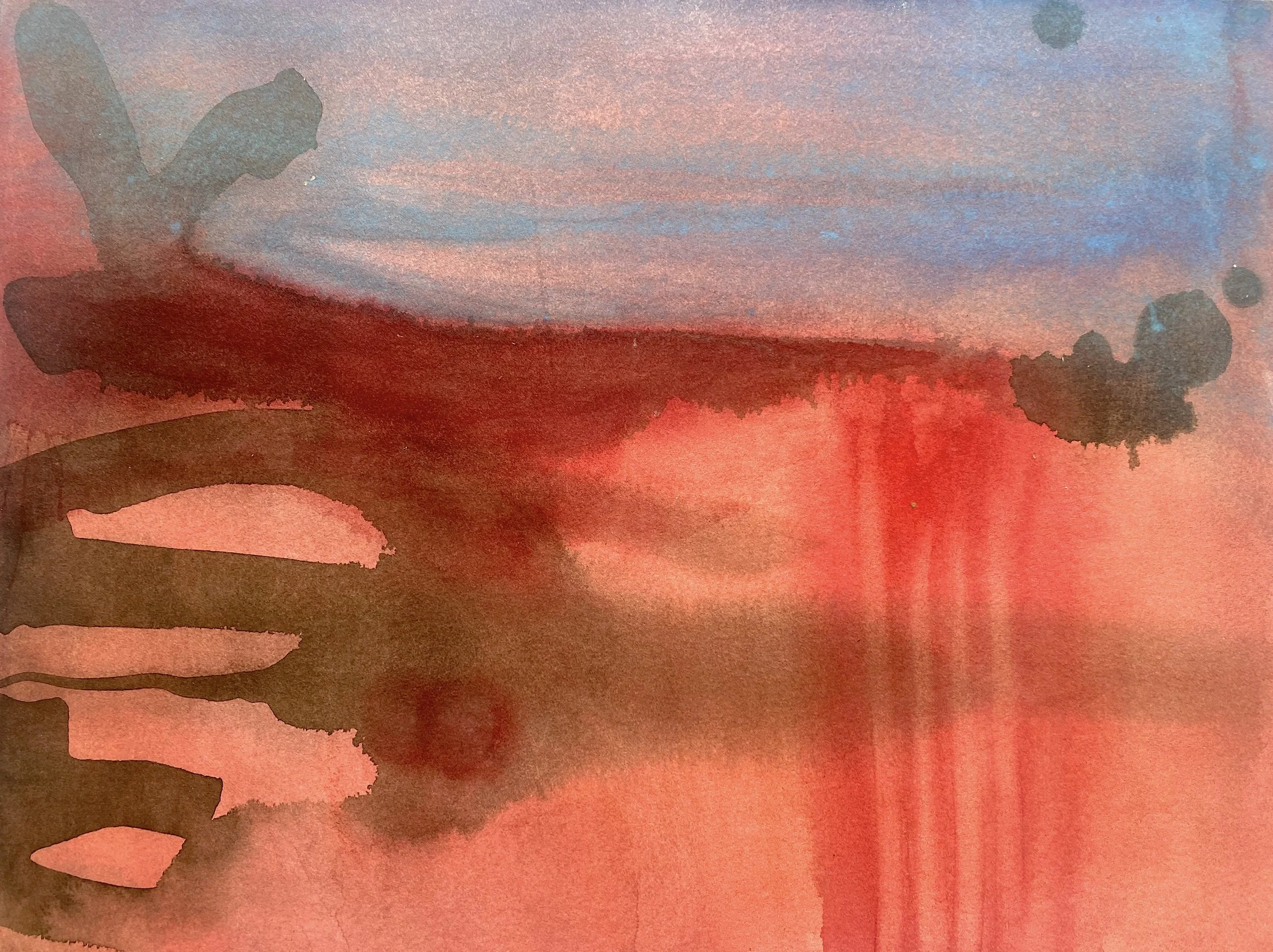  Liquid Sky &nbsp;2006, Watercolor on 140 lb HP Arches, 12 x 9 inches