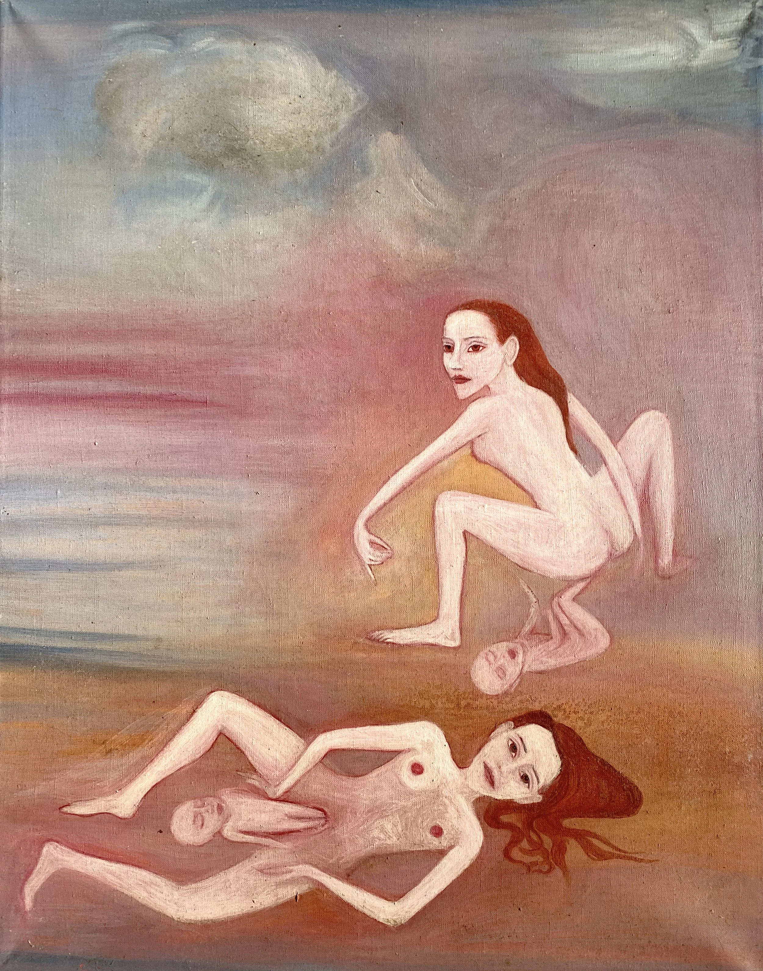  Birth on the Move &nbsp;1992-1997, Oil on linen, 14 x 18 inches