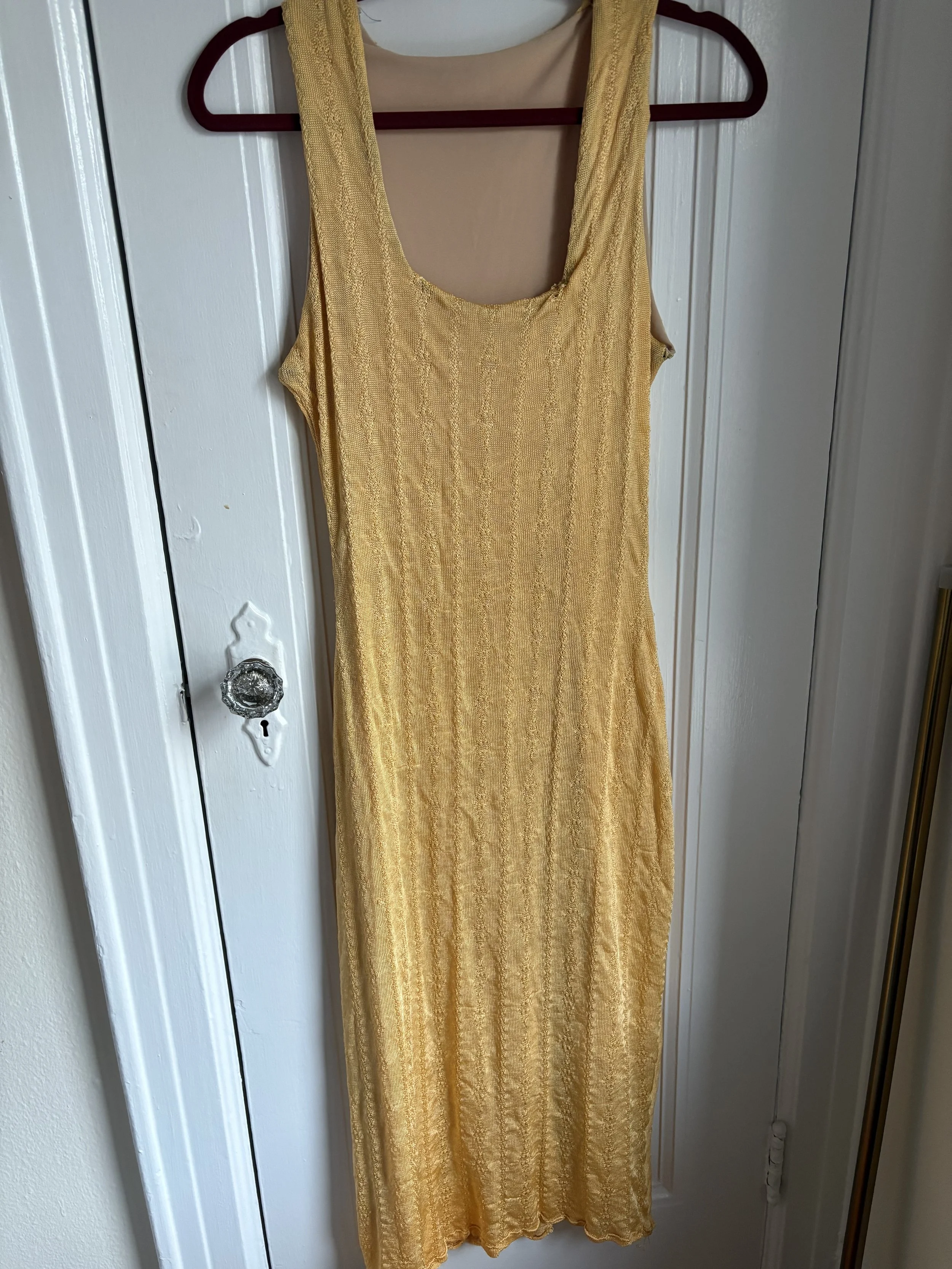 Sequin top and Knit Dress