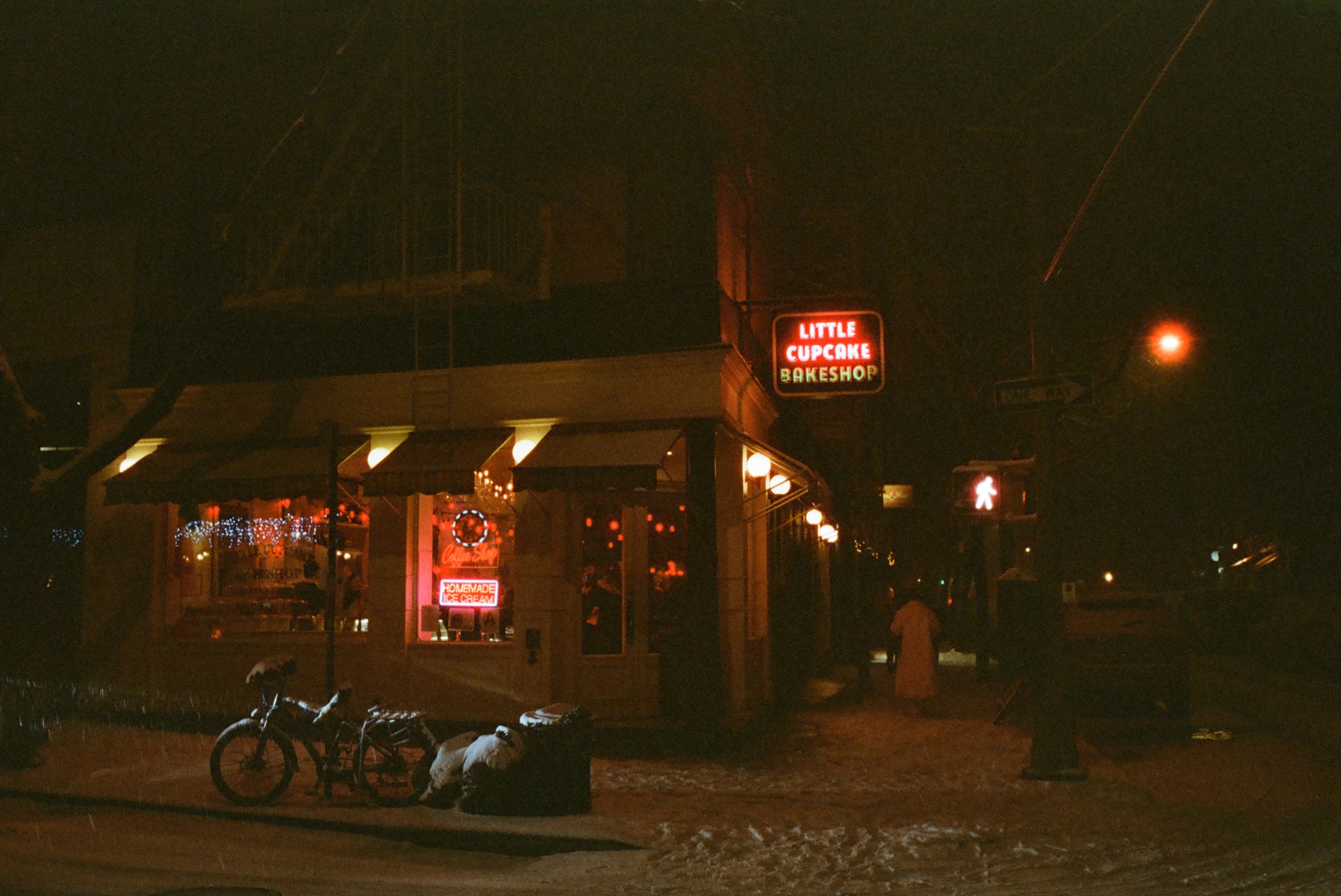 After a fresh snow.
