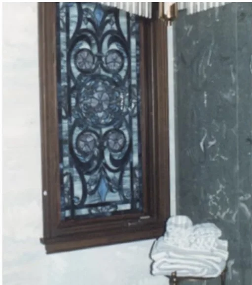 Stained Glass Bathroom Window