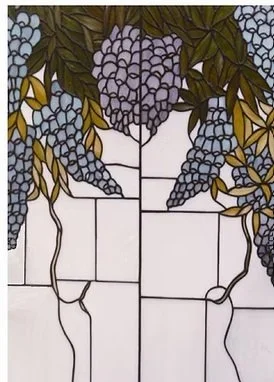 Tiffany Grapevine Stained Glass Window