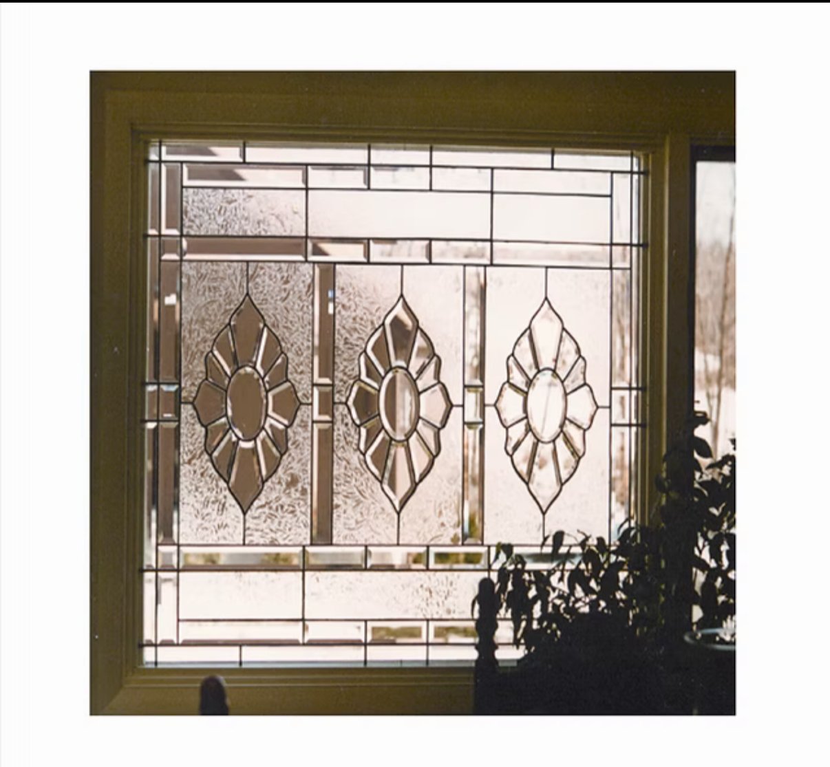 Beveled Glass Picture Window