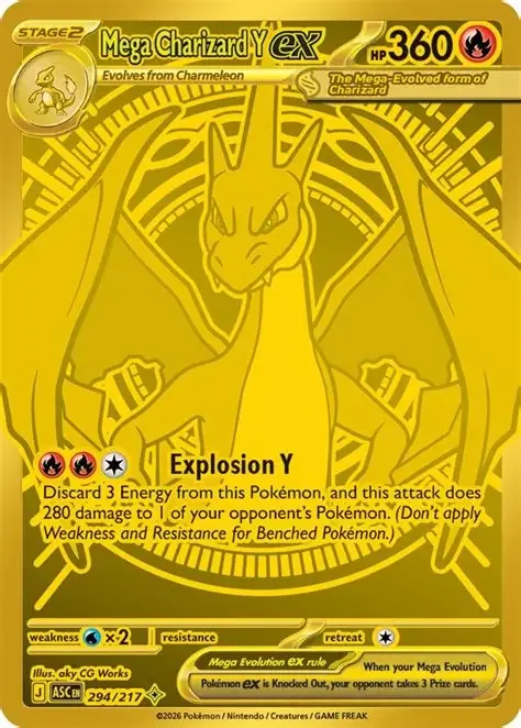 Mega Charizard Y EX  294/217 - Ascended Heroes - Near Mint