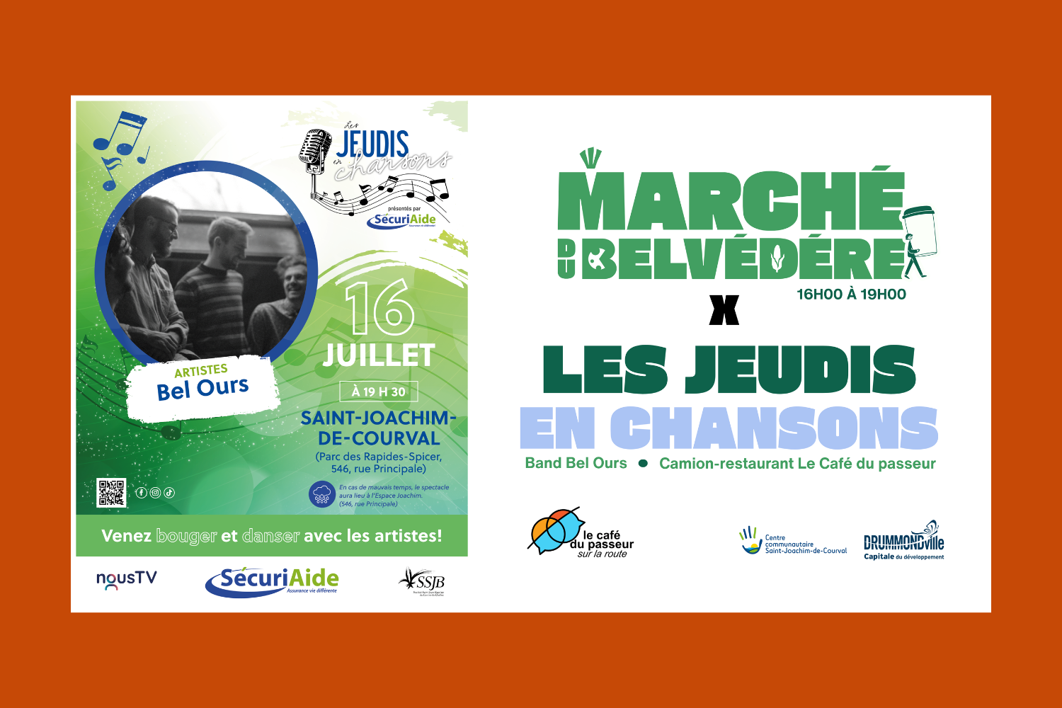 Jeudis en chanson X Marché du belvédère