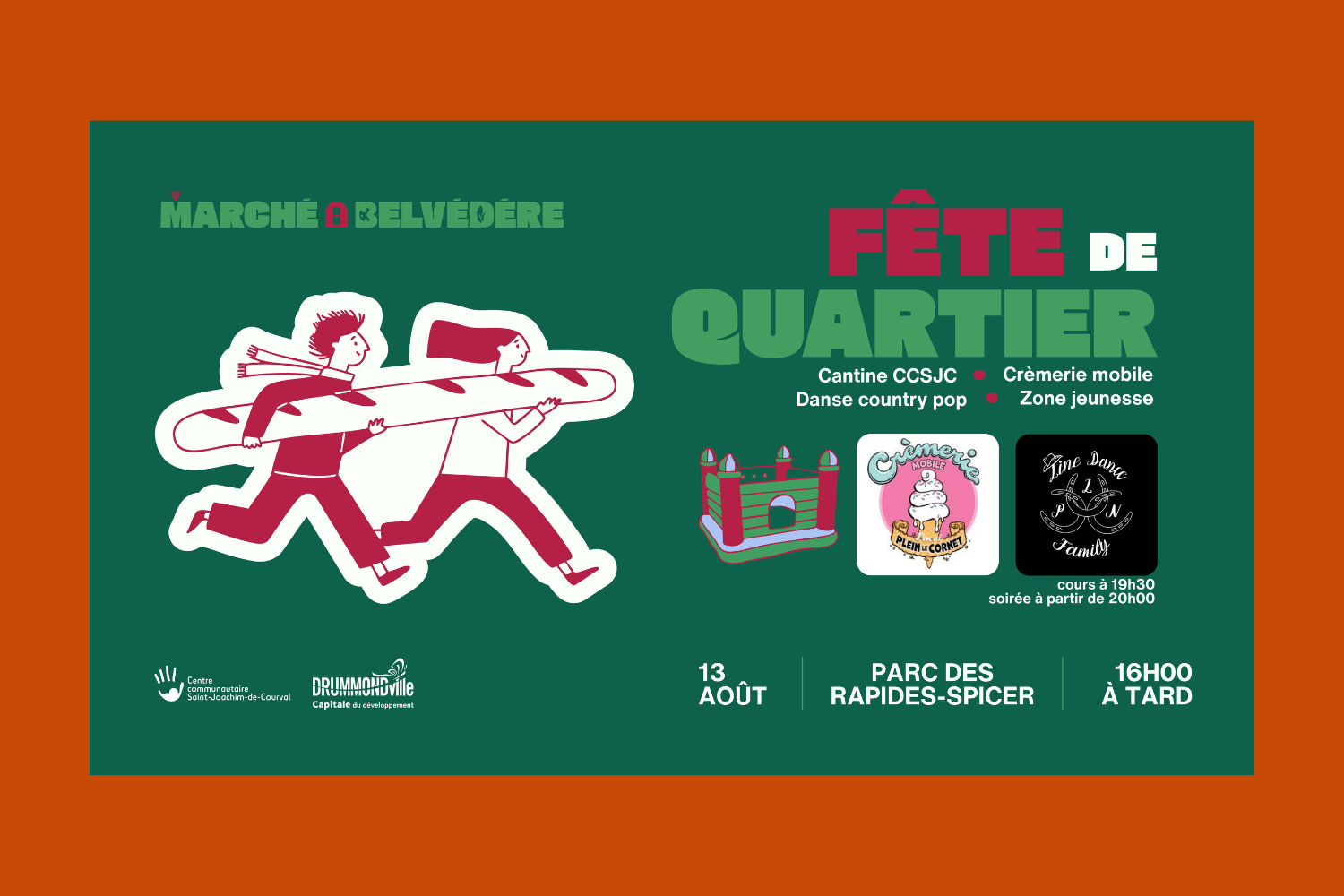 Fête de quartier X Marché du belvédère
