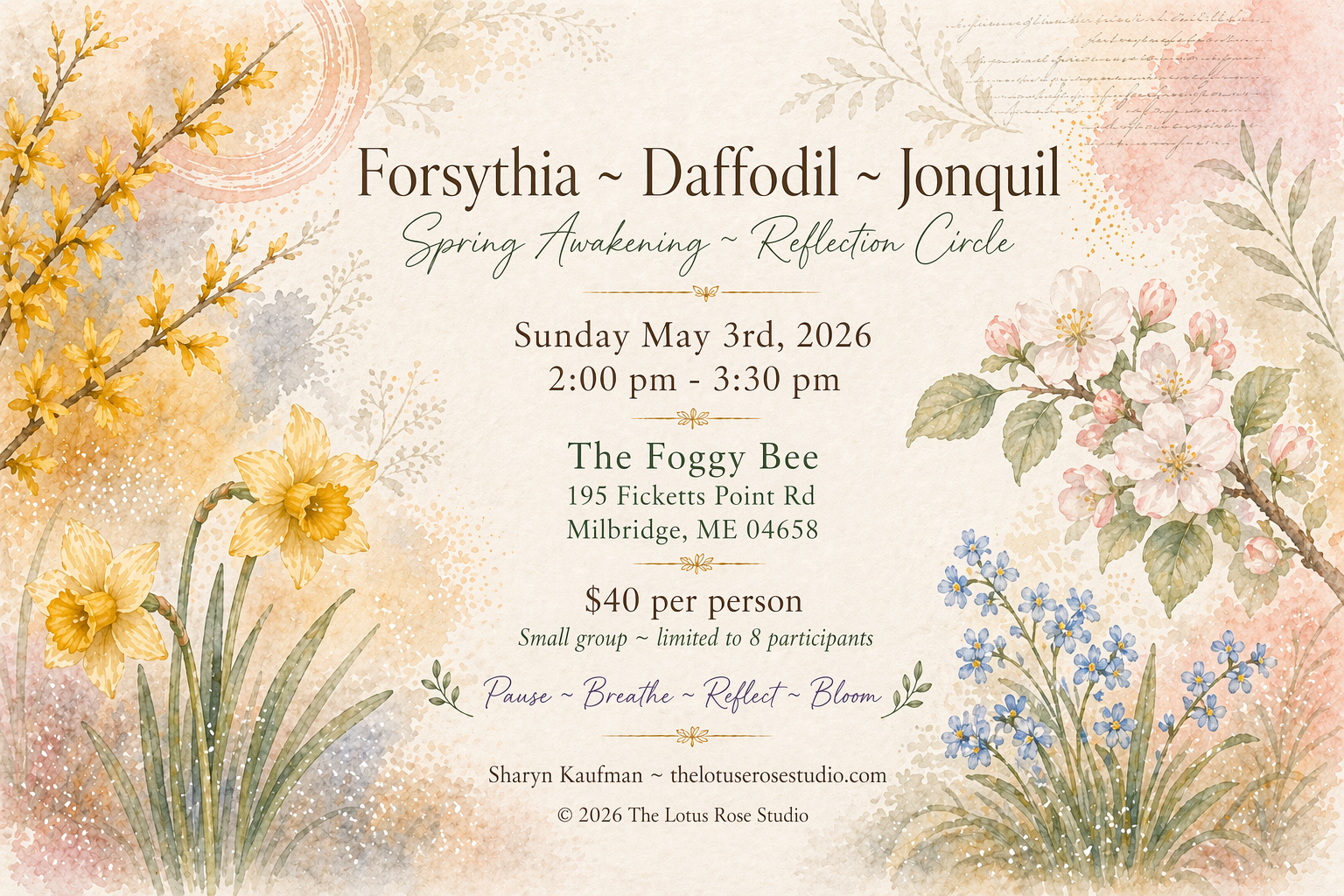 Forsythia ~ Daffodil ~ Jonquil