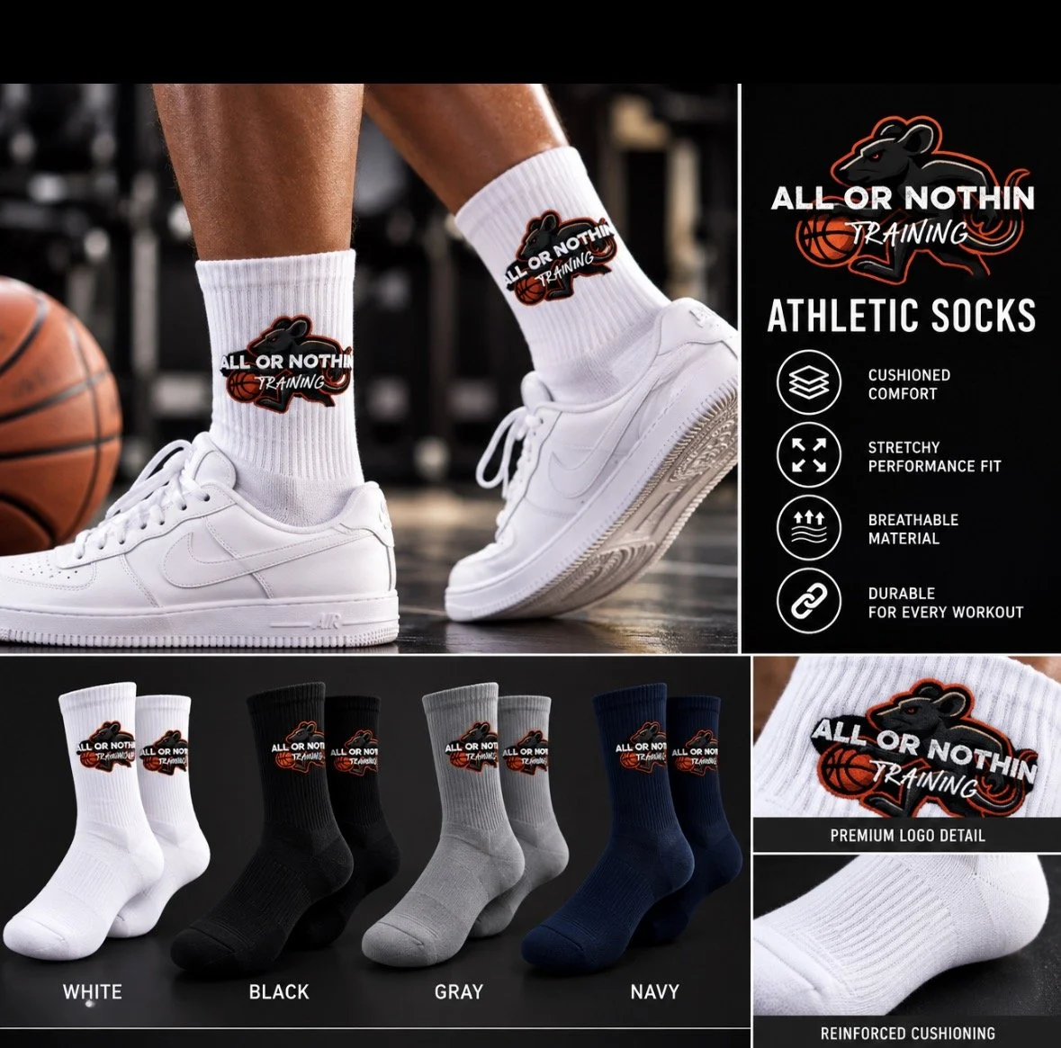Performance Basketball Socks