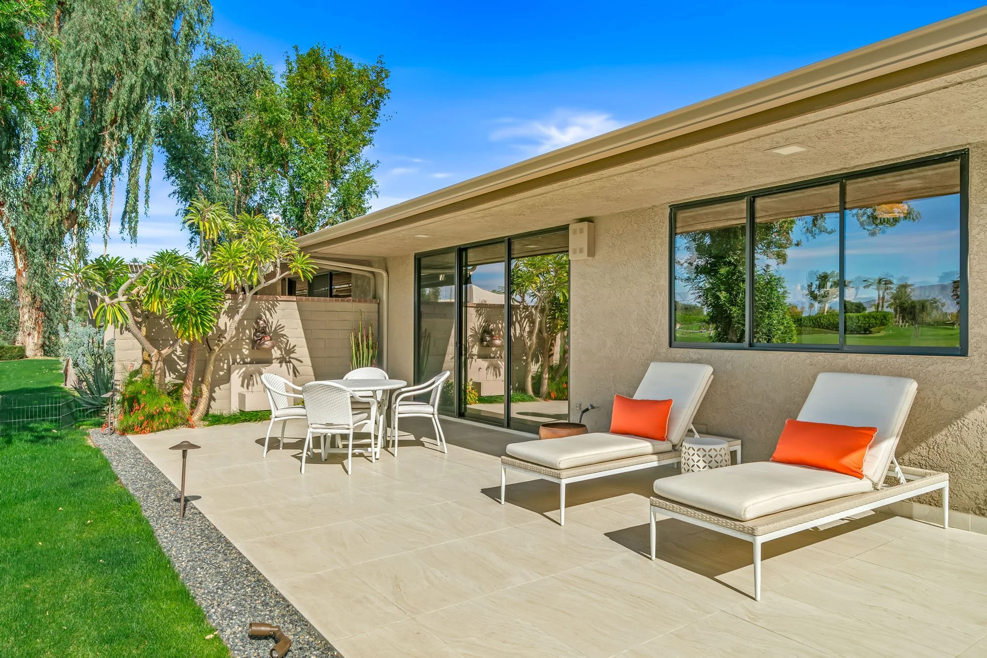 Lounge in the desert sun.