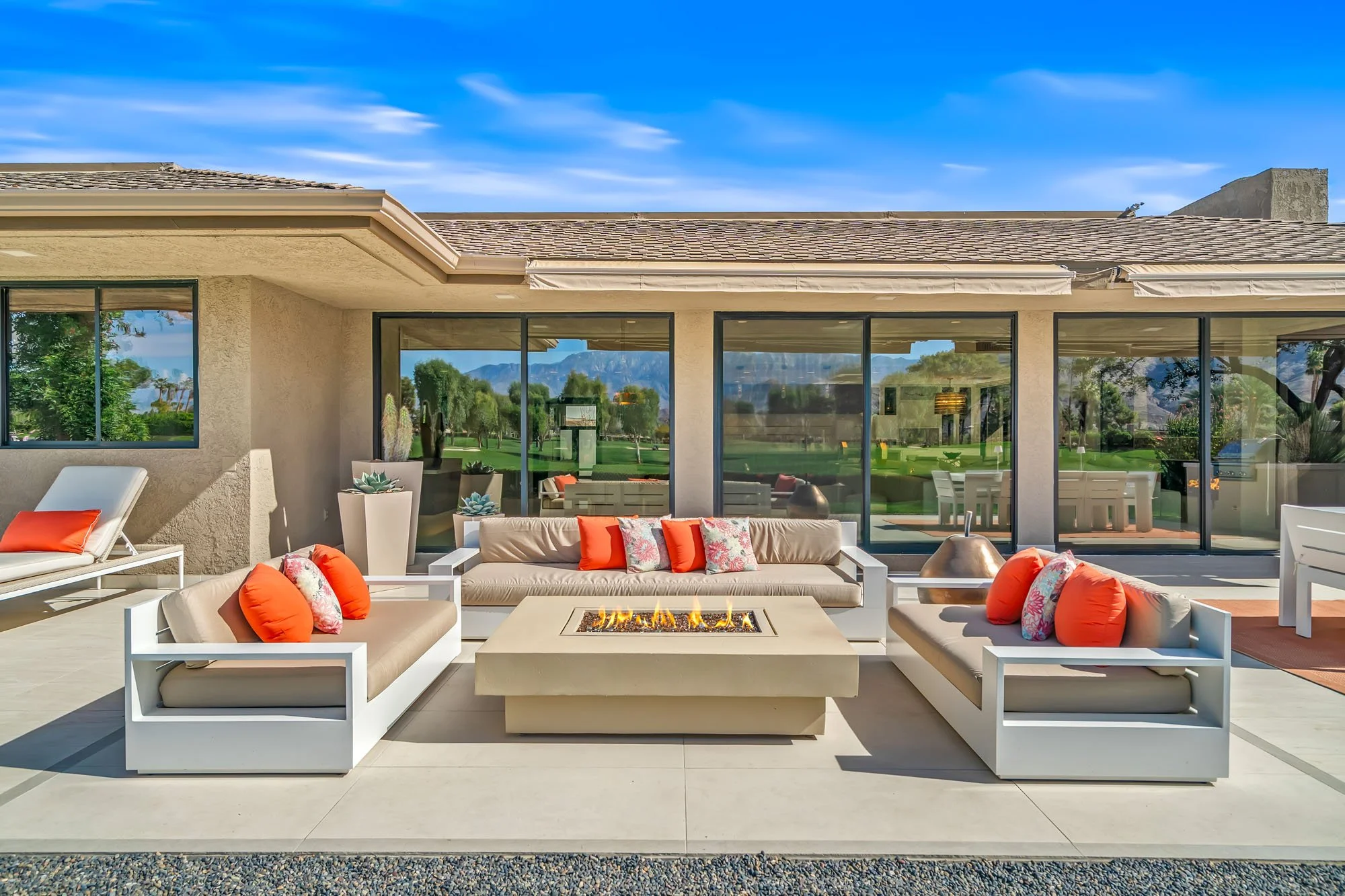 Evenings around the fire pit.