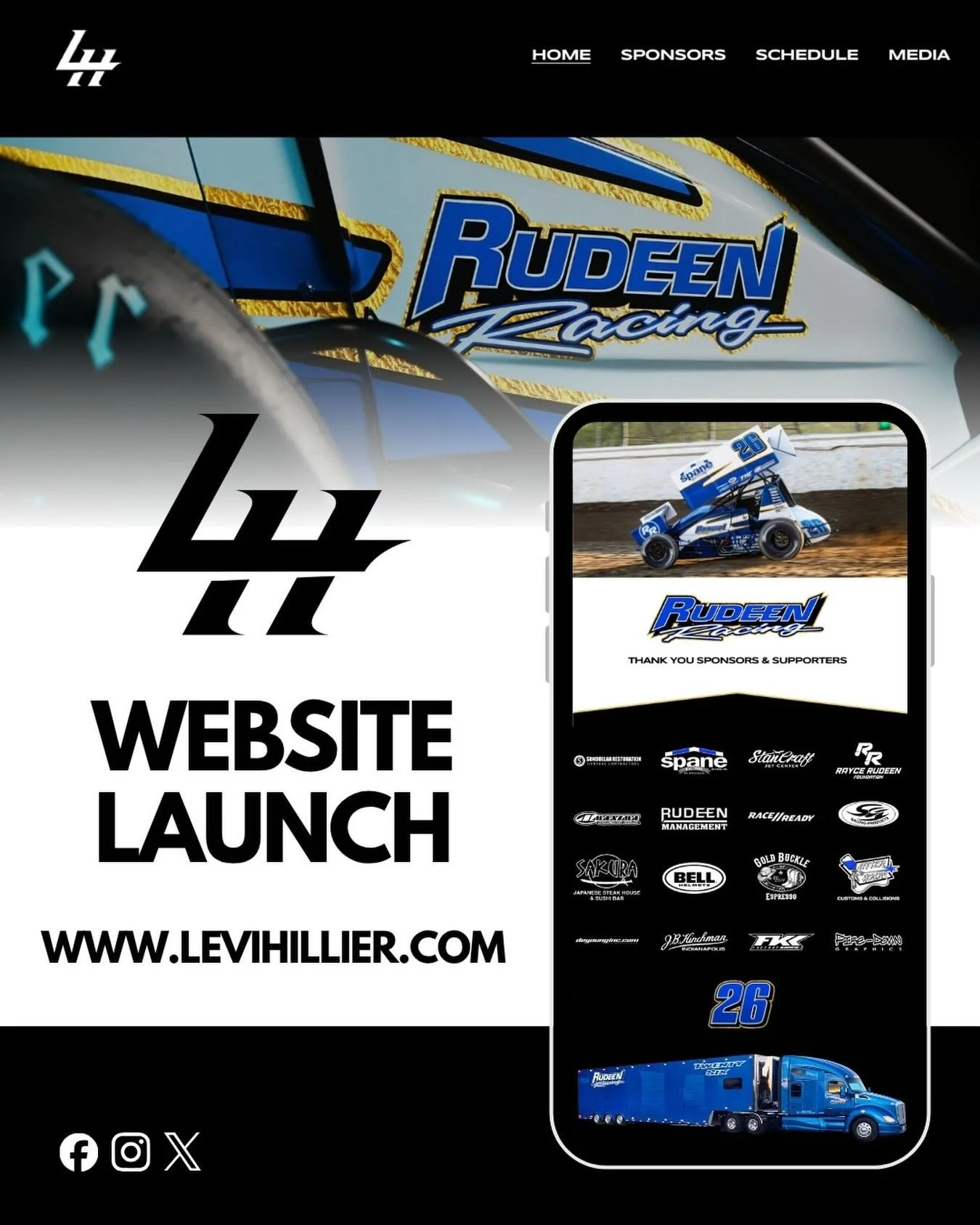 Check out my new website at www.levihillier.com including our full 2026 schedule. Web store will be added soon!