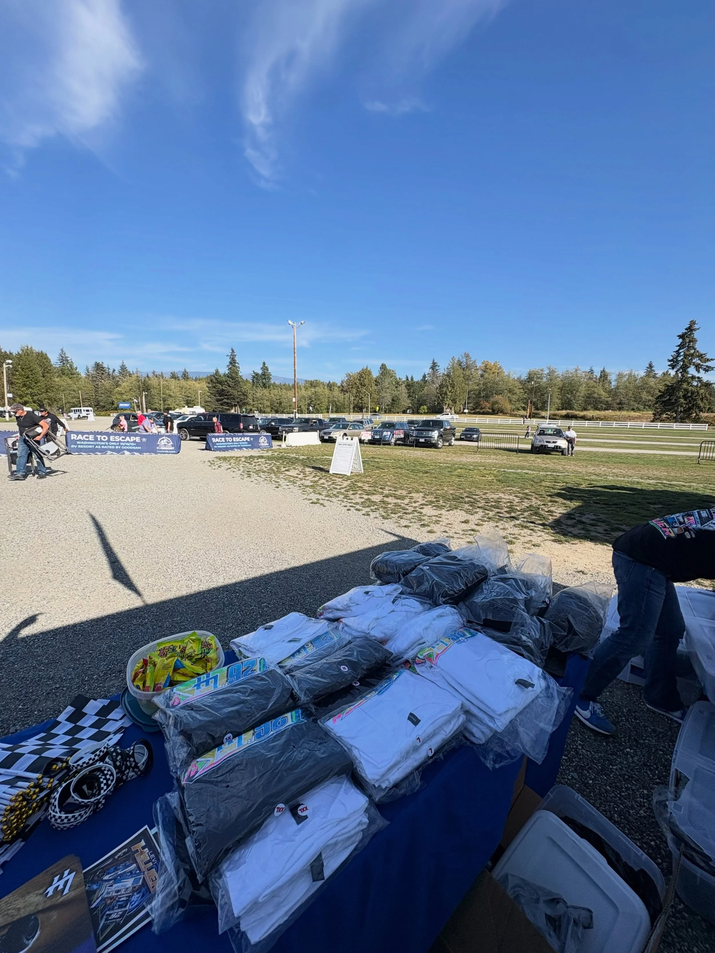 We will be at the front gate until 6:30 with shirts, bracelets, and hero cards! Make sure to stop by!