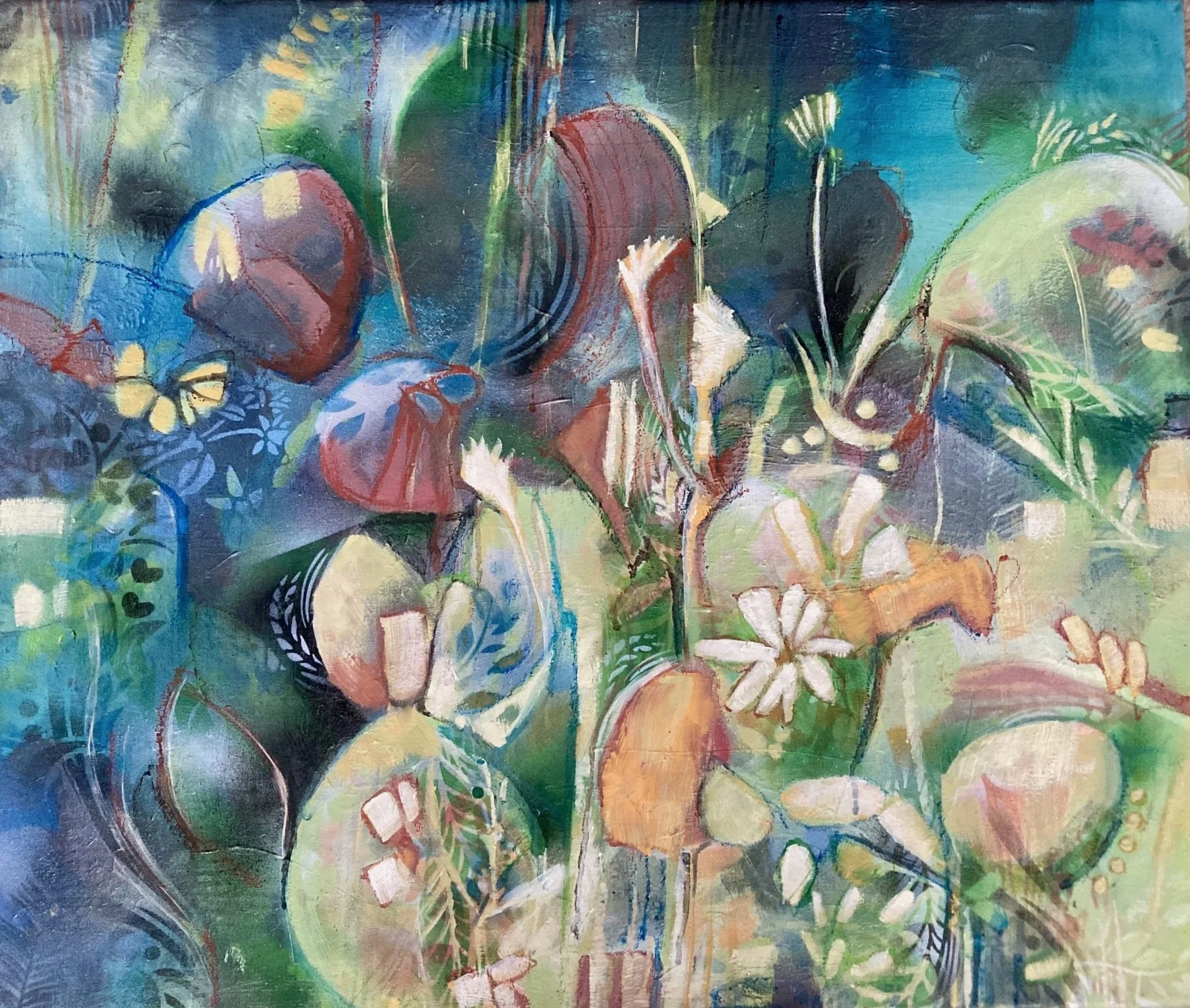 Margriet 70x60 acryl op doek