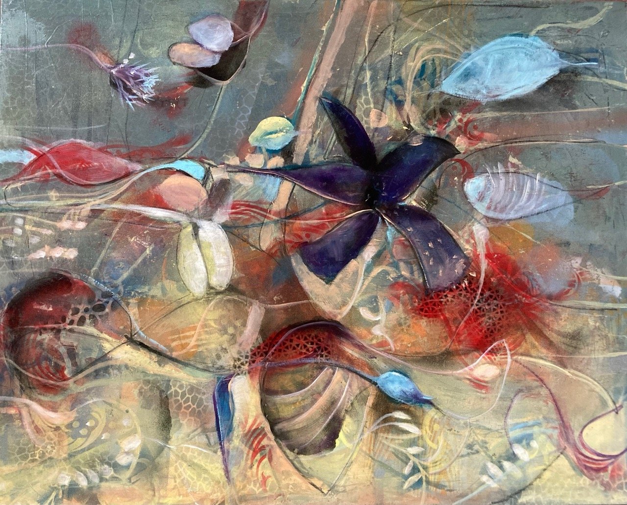 Zeester 80x100 Acrylic op doek