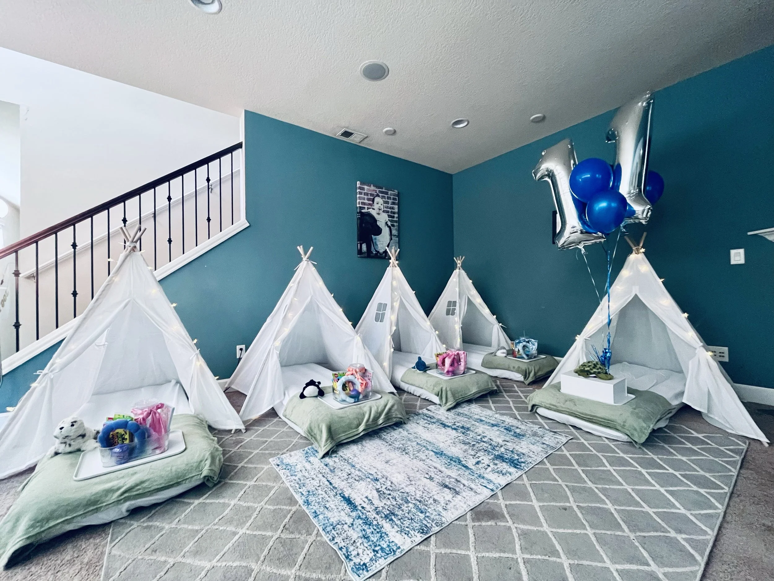 client sleepover rental setup