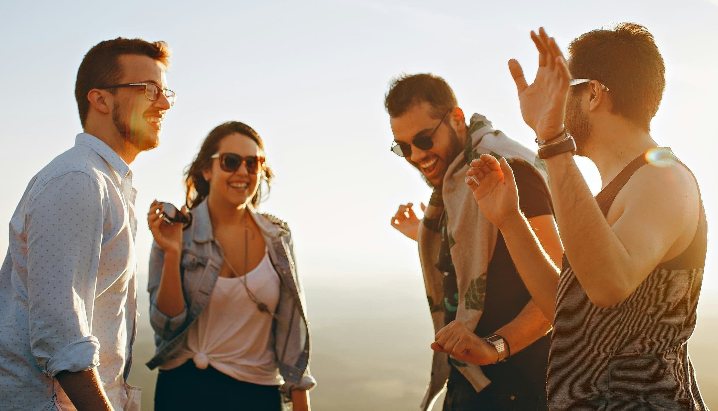 Group of people smiling