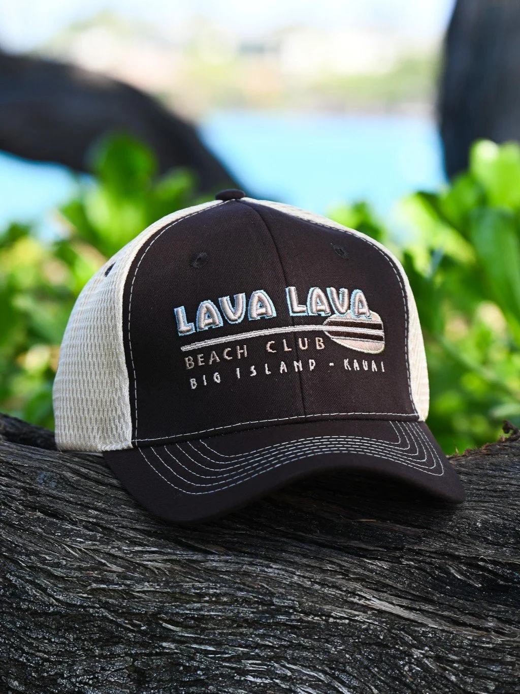 Brown/Beige Mesh Hat