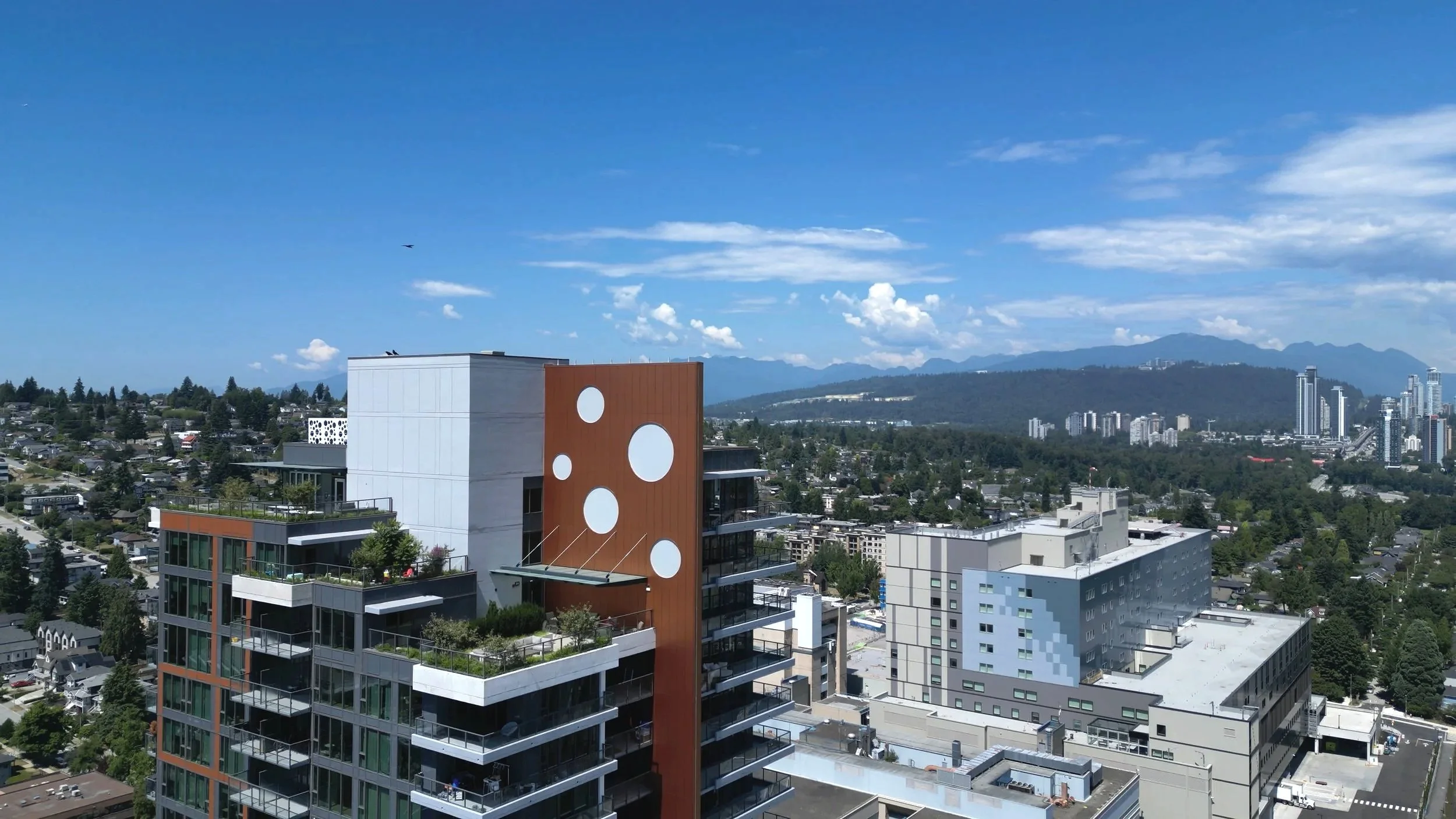 Exterior cladding projects across Metro Vancouver completed by L2 Group including high-rise and mid-rise developments