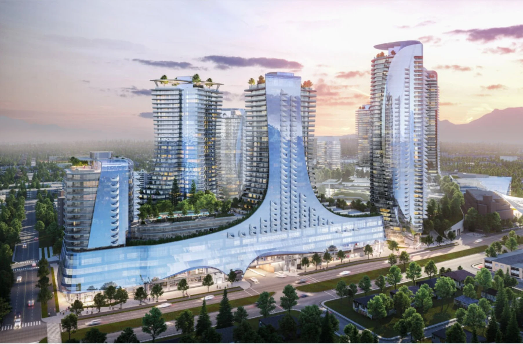 High-rise residential cladding project in Metro Vancouver featuring glass and panel systems installed by L2 Group