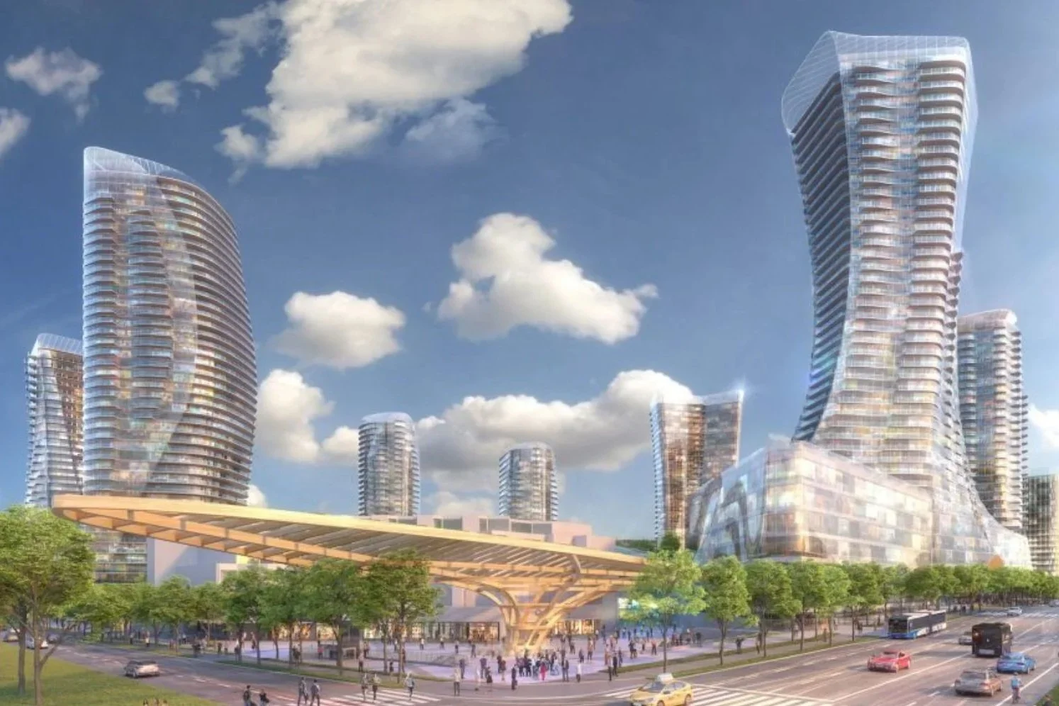 High-rise exterior cladding and building envelope project showcasing modern panel systems by L2 Group