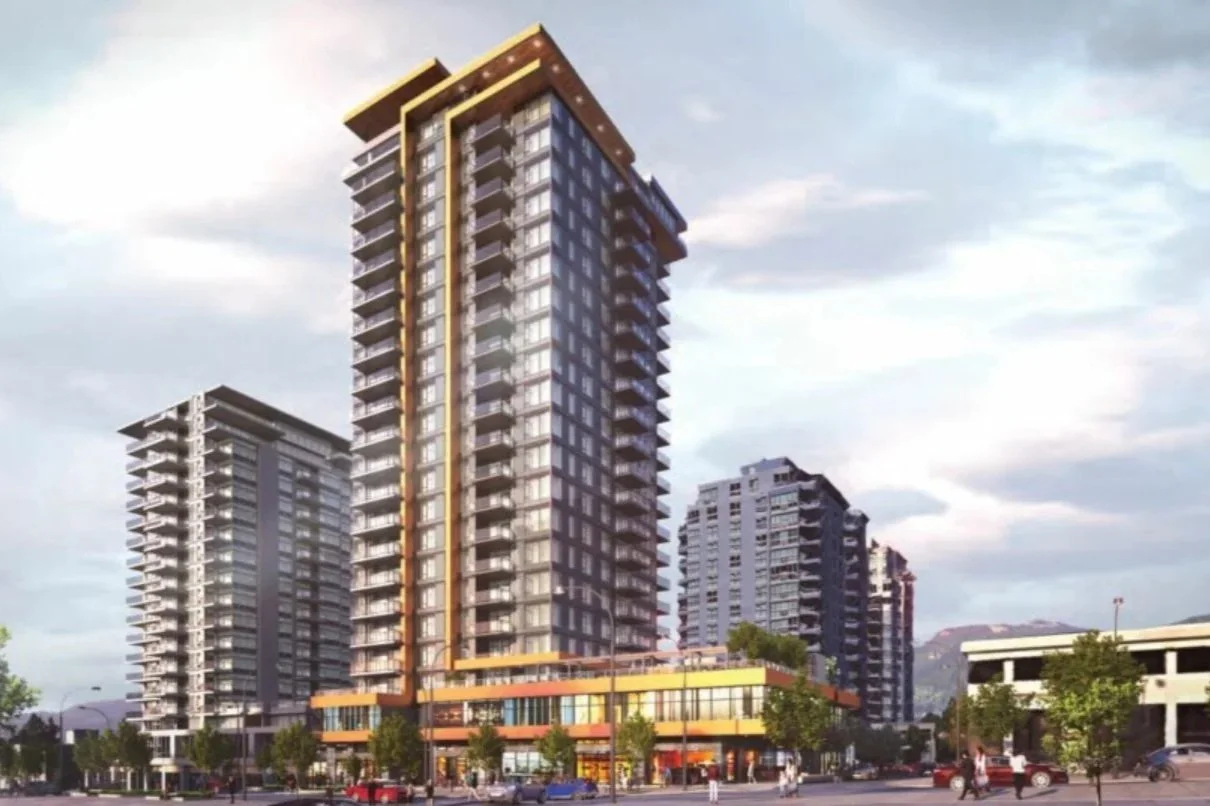 High-rise residential and mixed-use cladding project in British Columbia completed by L2 Group